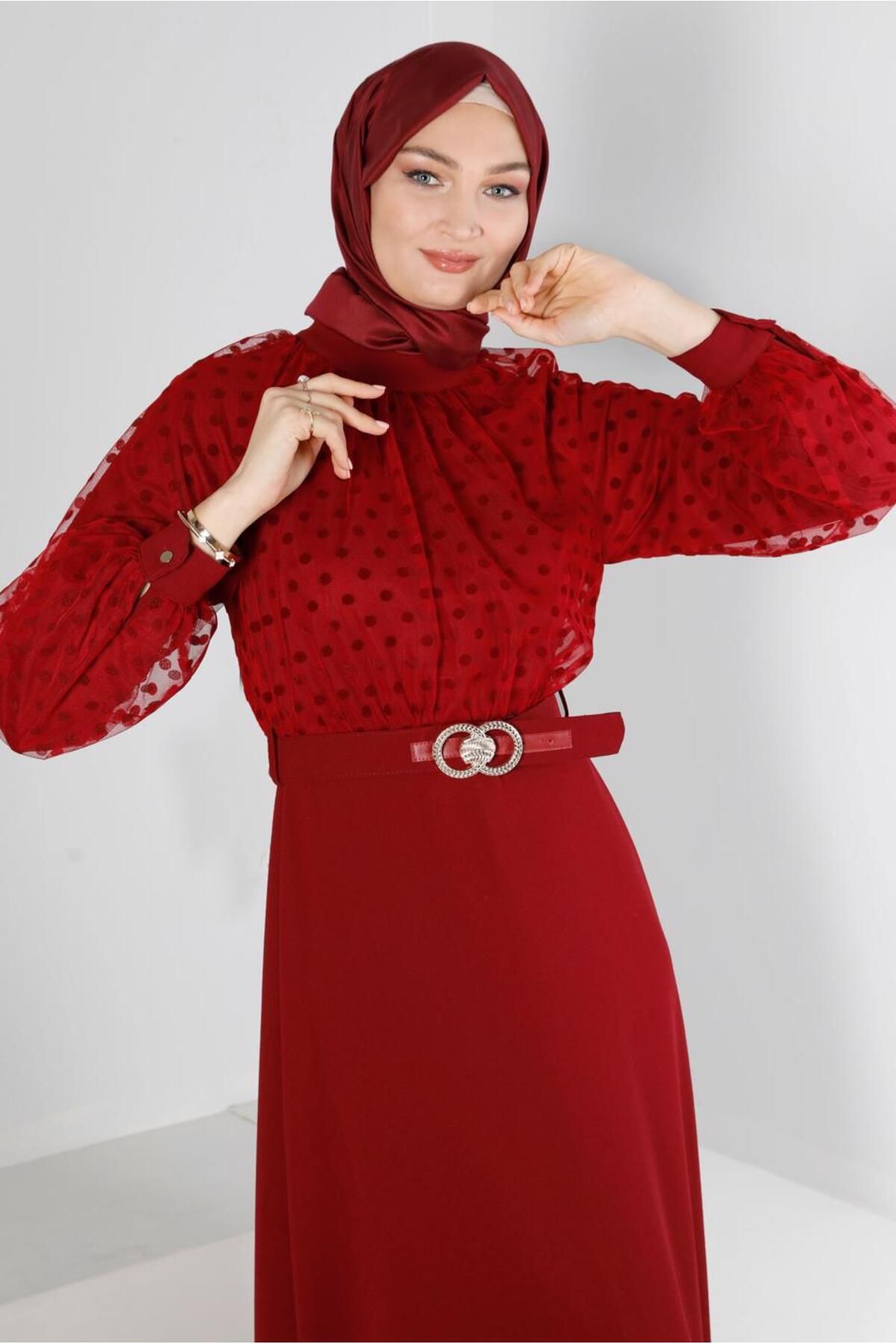 لباس کمربند خالدار 43367 Alvina