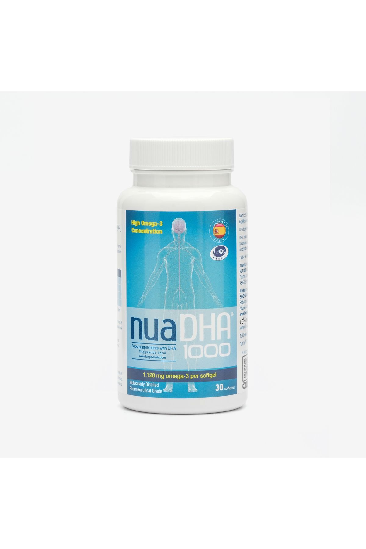 Nua Biological Nua Dha 1000 Omega-3 Içeren Takviye 30 Kapsül