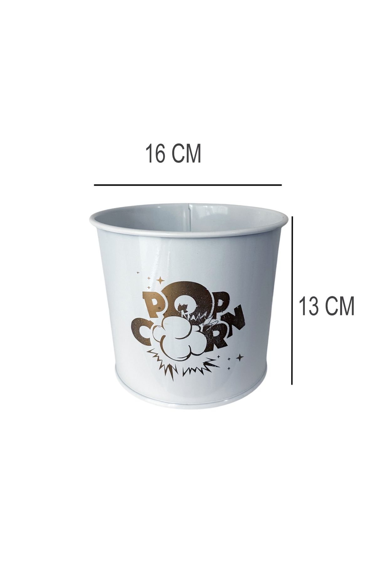 EVSTYLE-Set of 2 Metal Popcorn Buckets 4