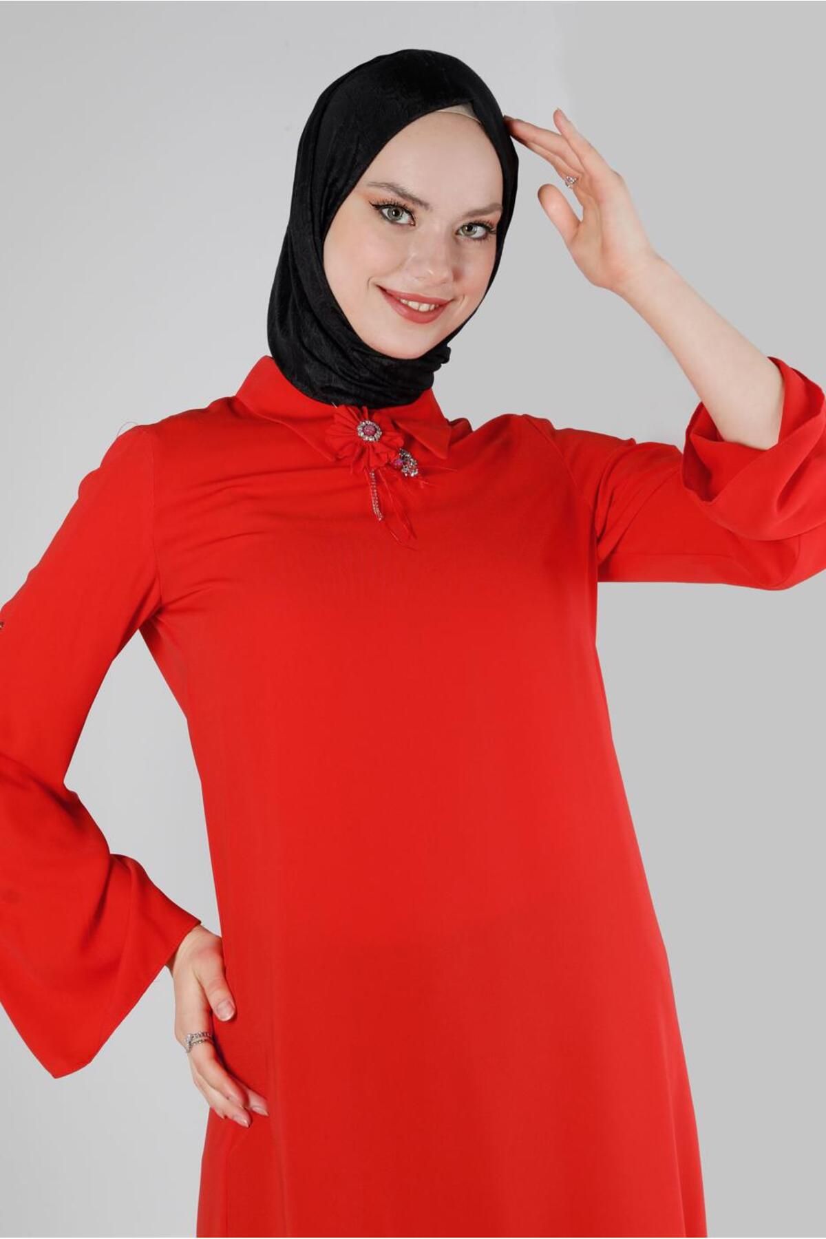 تونیک گل آستین اسپانیایی 43503 Alvina