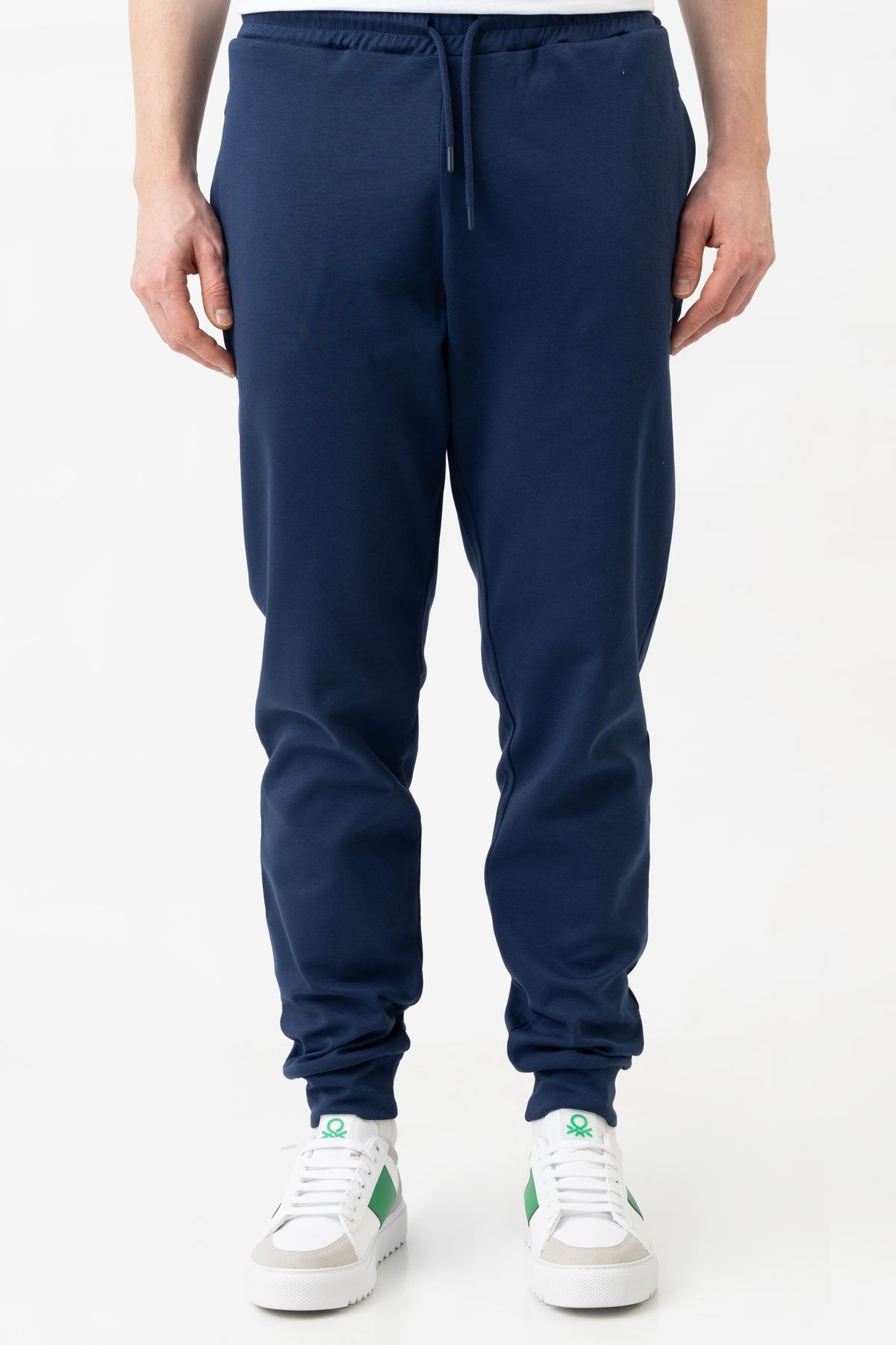 Benetton-Pantaloni de sport Jogger pentru bărbați - bleumarin 2