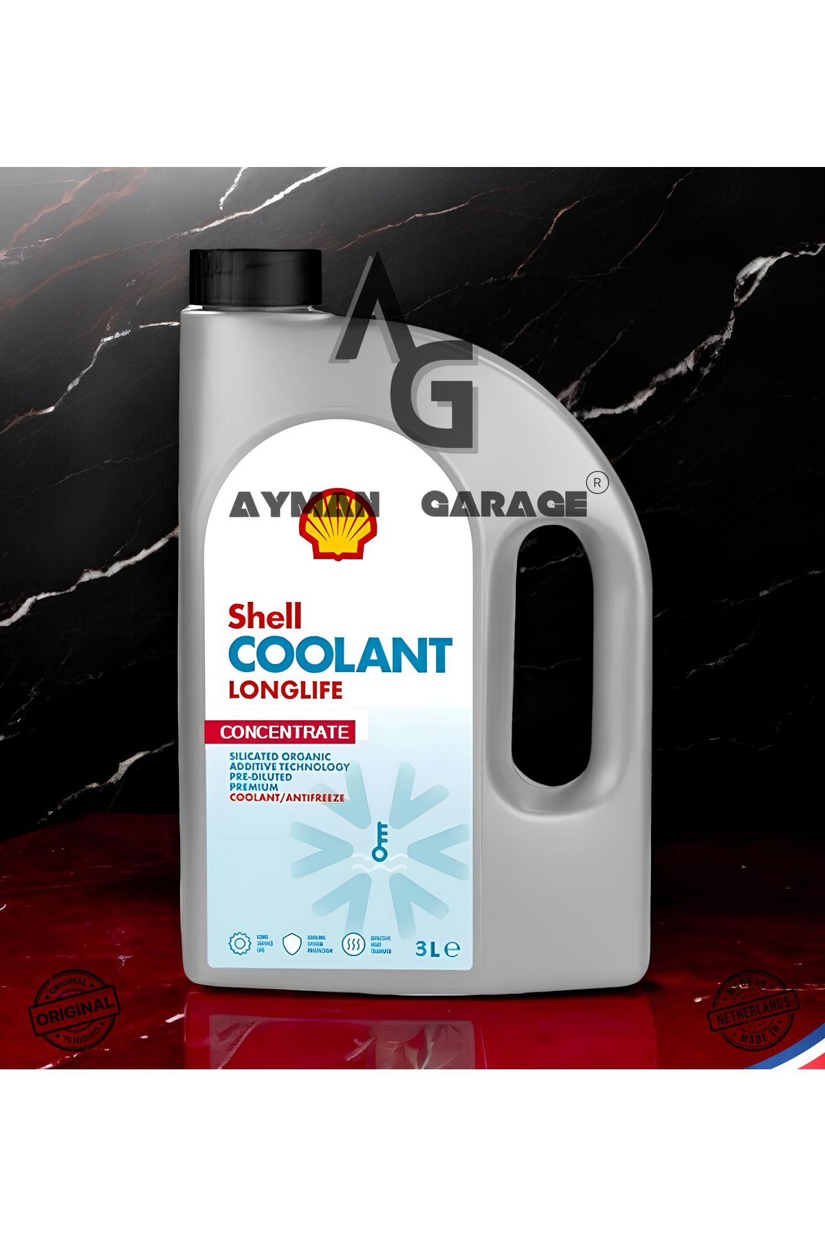 SHELL Coolant LongLife ORIJINAL Kırmızı Konsantre Antifriz 3 Litre