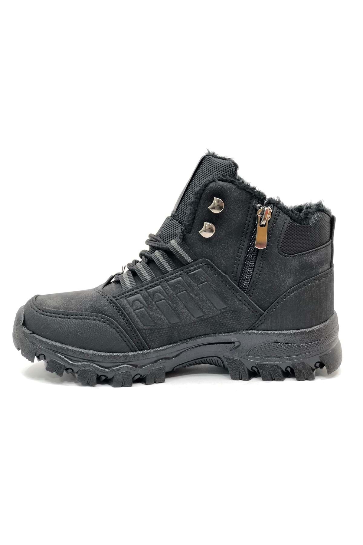 Kocamanlar Ayakkabı Xstep X6 Trekking Outdoor Ortopedik Erkek Bot SİYAH görsel 3