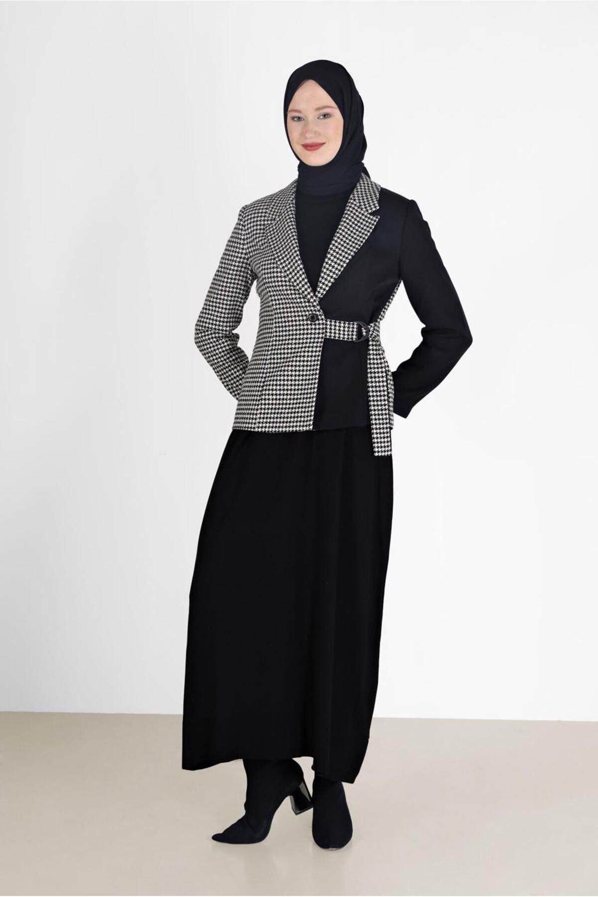 ژاکت 42231 طرح دار HOSSEL Alvina