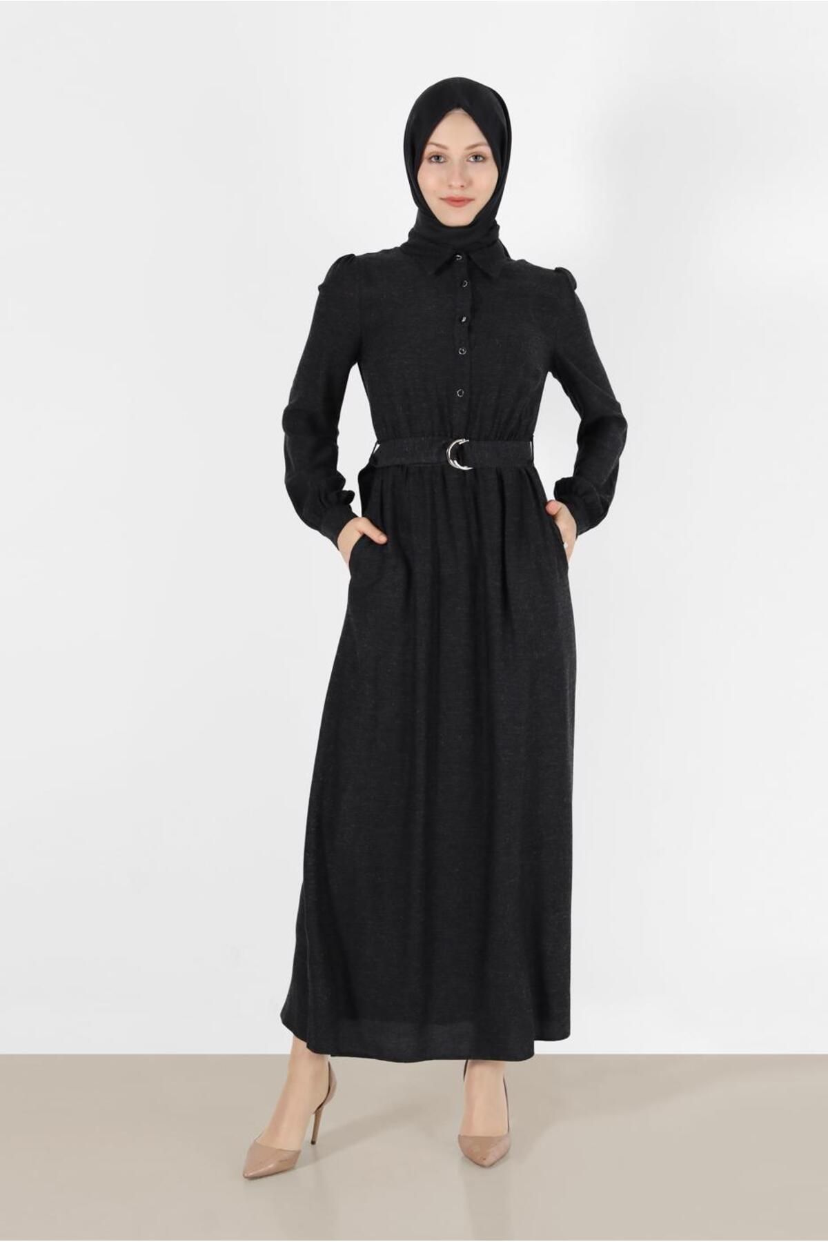 پیراهن کمربند یقه 42268-1 Alvina