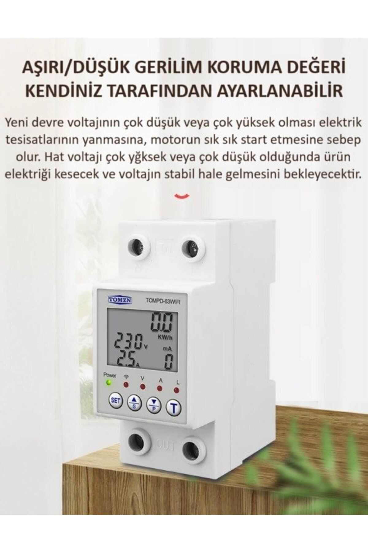 TOMZN-Smart Adjustable Residual Current Protection Relay (10ma-99ma) And Voltage/current Protector Relay 63a 2