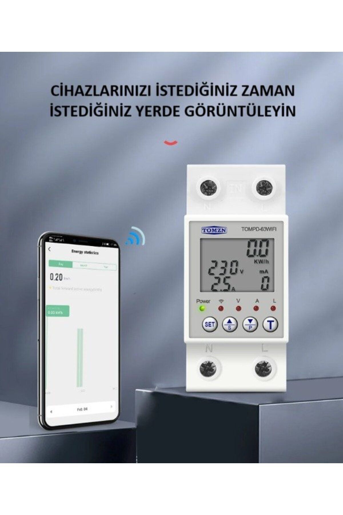 TOMZN-Smart Adjustable Residual Current Protection Relay (10ma-99ma) And Voltage/current Protector Relay 63a 6