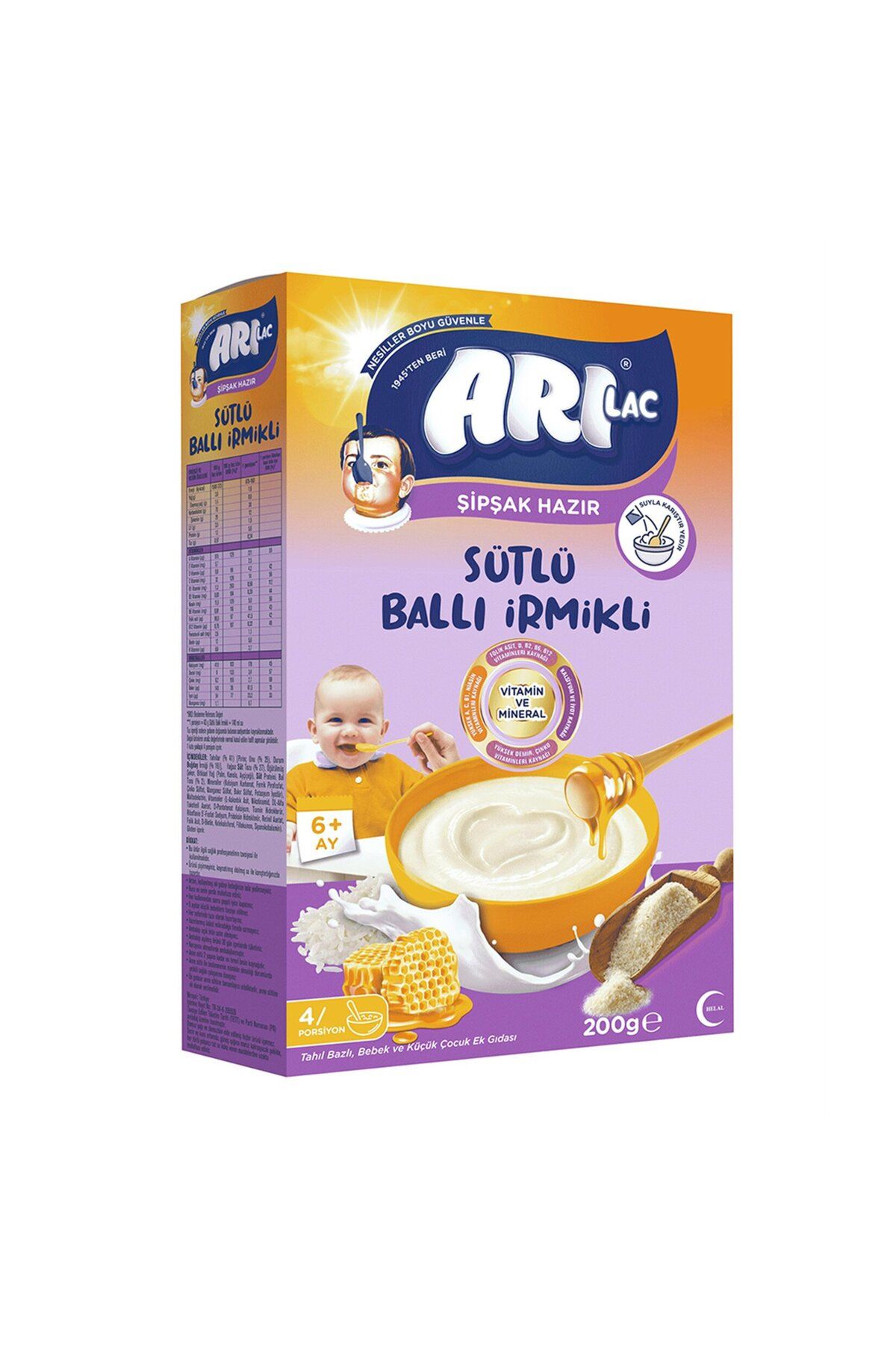 Arılac Ballı İrmikli Kaşık Maması 200 G