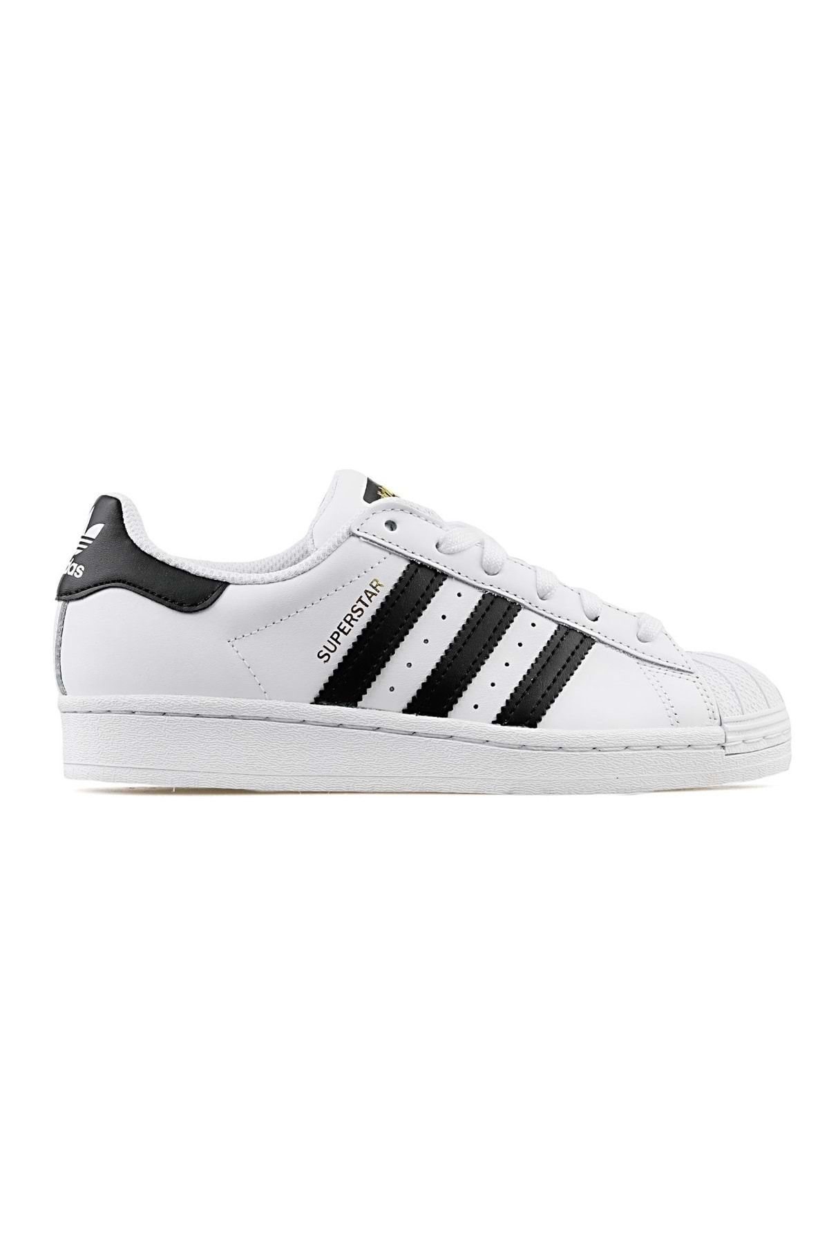 adidas Süperstar J Foundation Fu7712 Sneaker Unisex Spor Ayakkabı Beyaz-siyah