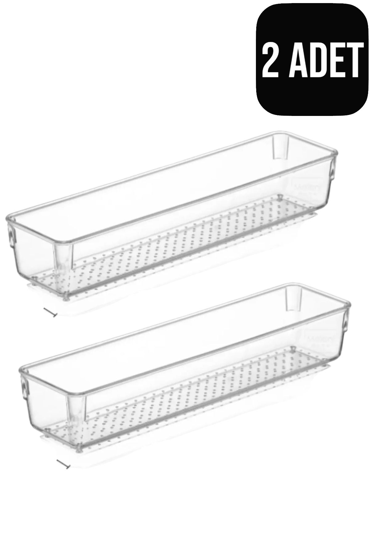 CocoVia Organizator Modular Multifuncțional Pentru Masă Și Dulap - Acrilic | Transparent, 2 Bucăți (30x7,5 Cm) - One Size
