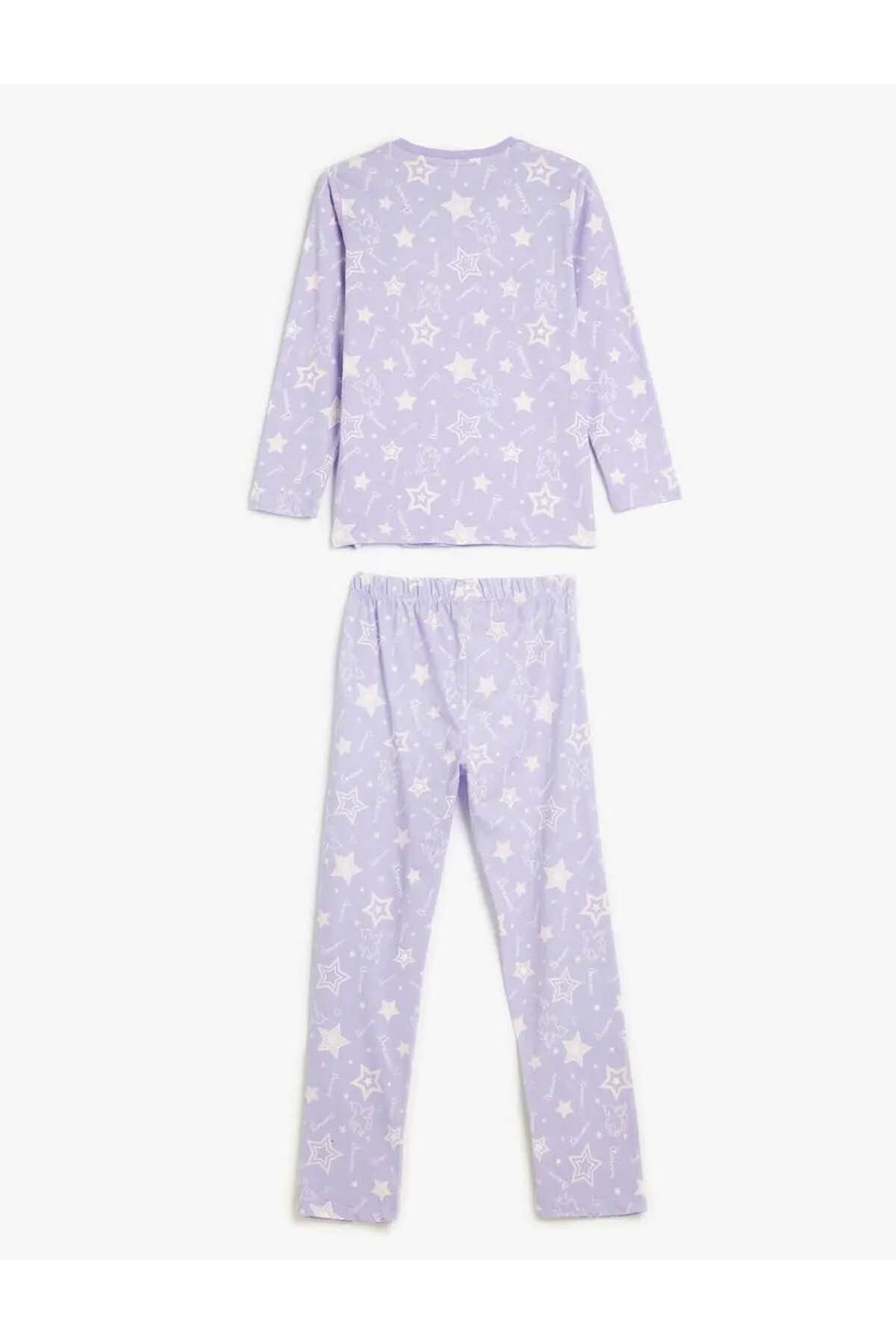 Koton-Lilac Girl's Pajama Set - 5Wlk40018Mk 2