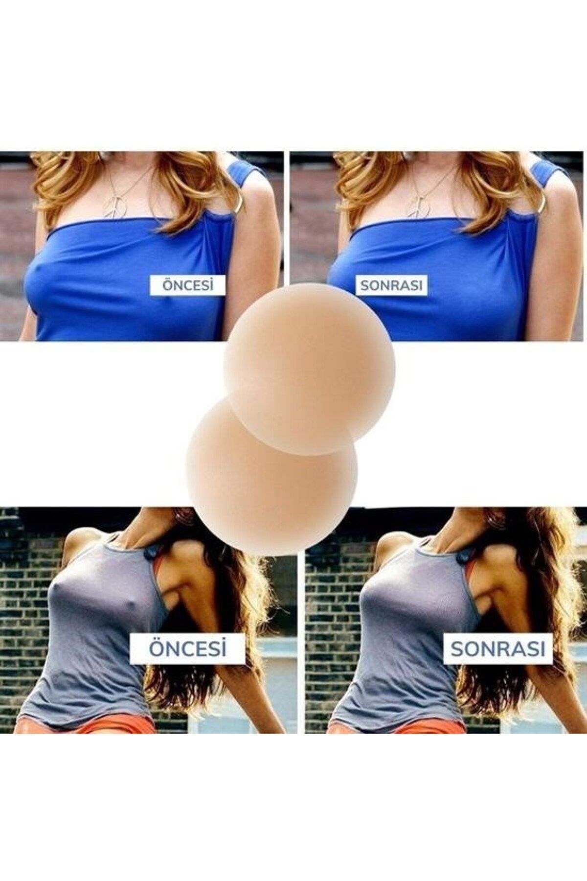 Silikon Göğüs Ucu Kapatıcı Gizleyici Bant Aparat Nipple Pad