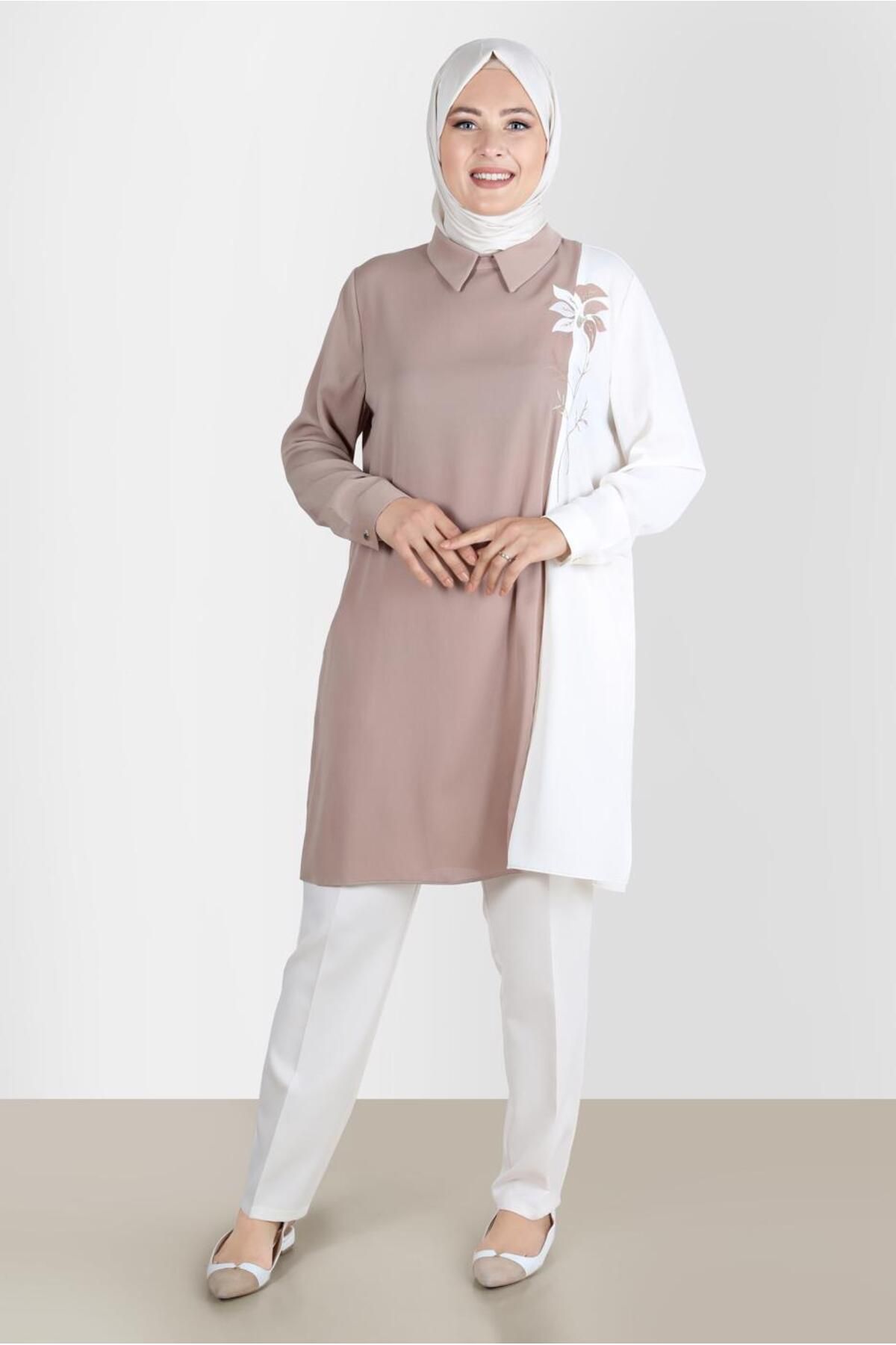 تونیک دو رنگ آئروبین دوزی 20239 Alvina