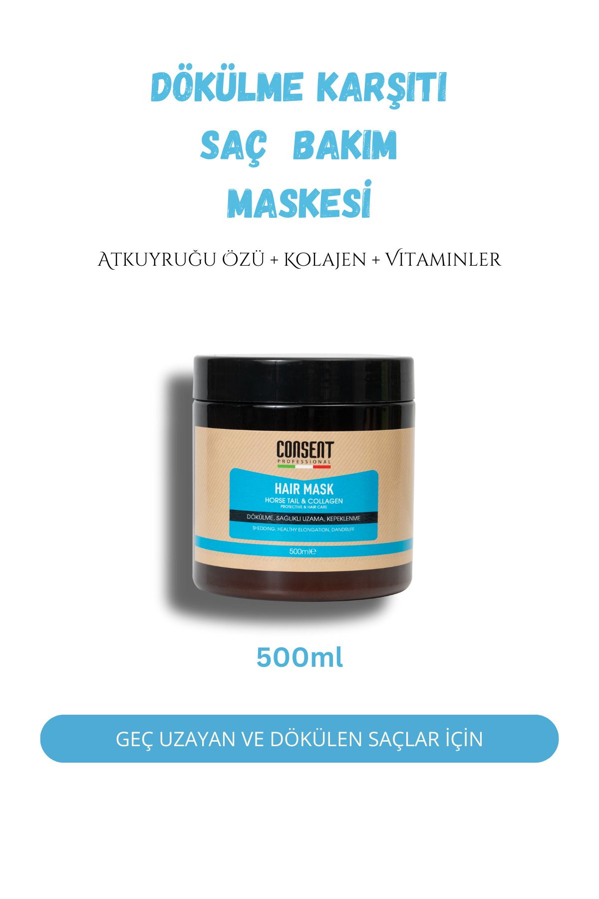 cest un masque de coiffure rapide de 500ml déclaboussure et déclaboussure de colagène