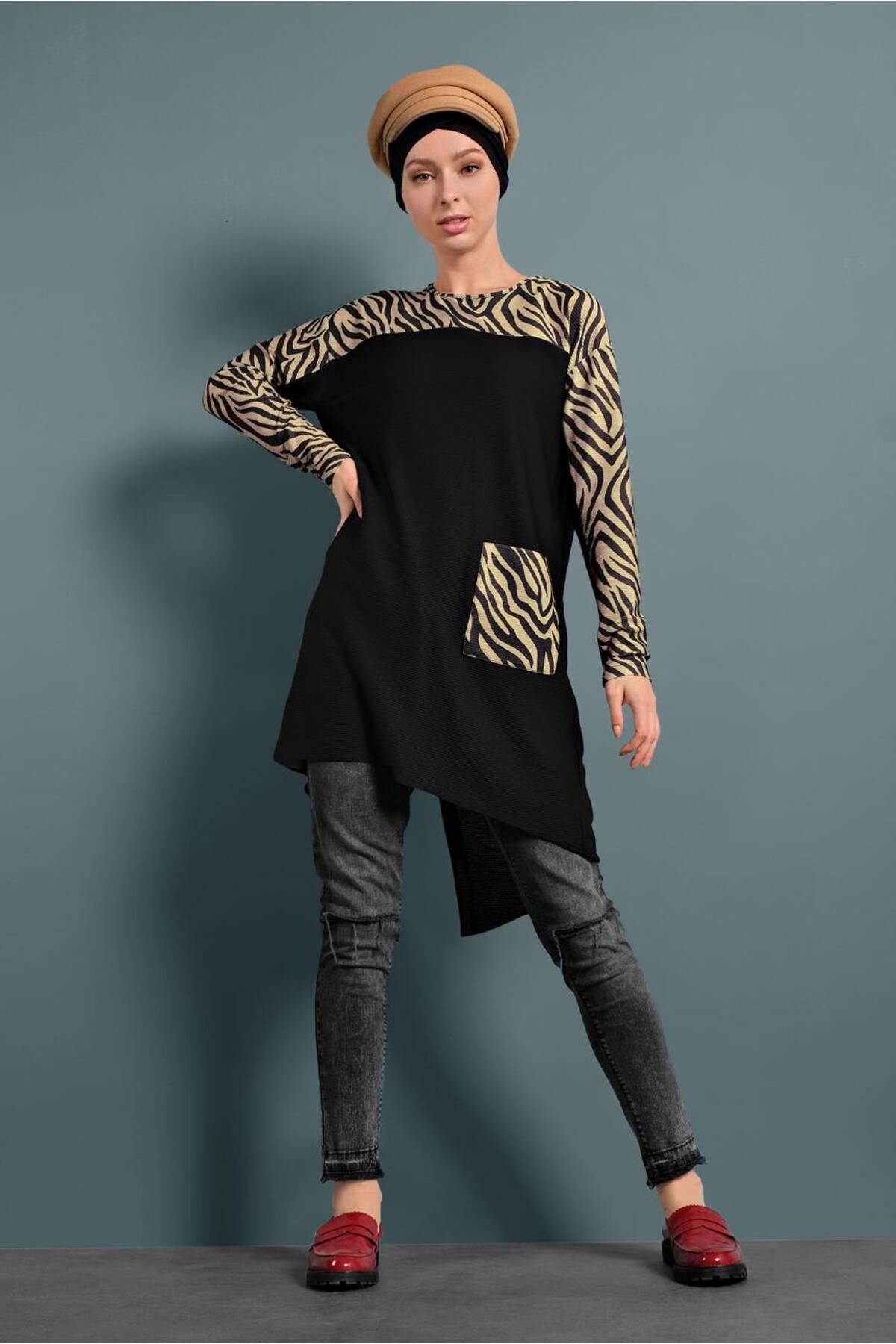 تونیک طرح دار زبرا 40357 Alvina