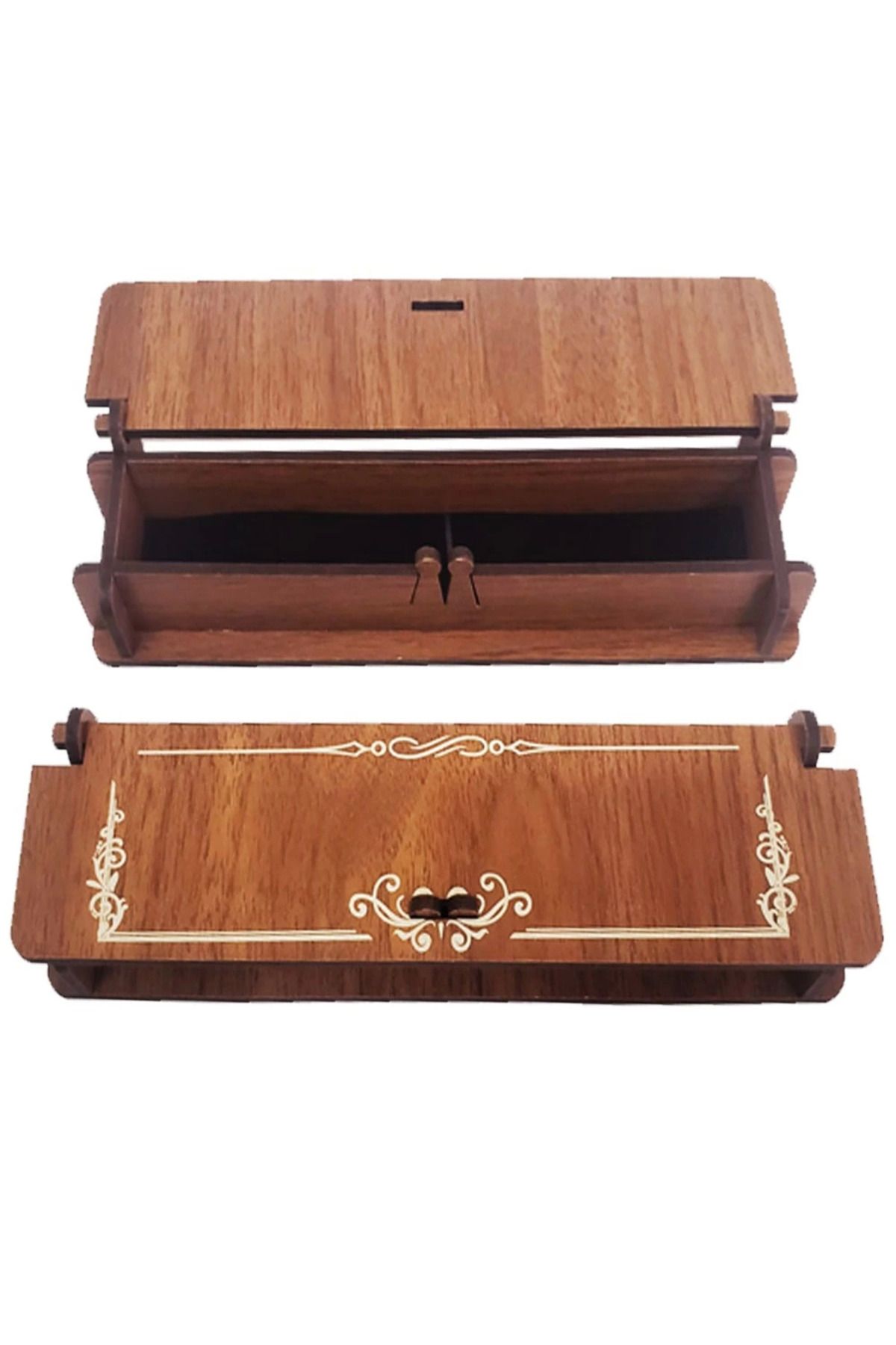 YILTER-Wooden Pencil Case - Ylt4298-4381 1