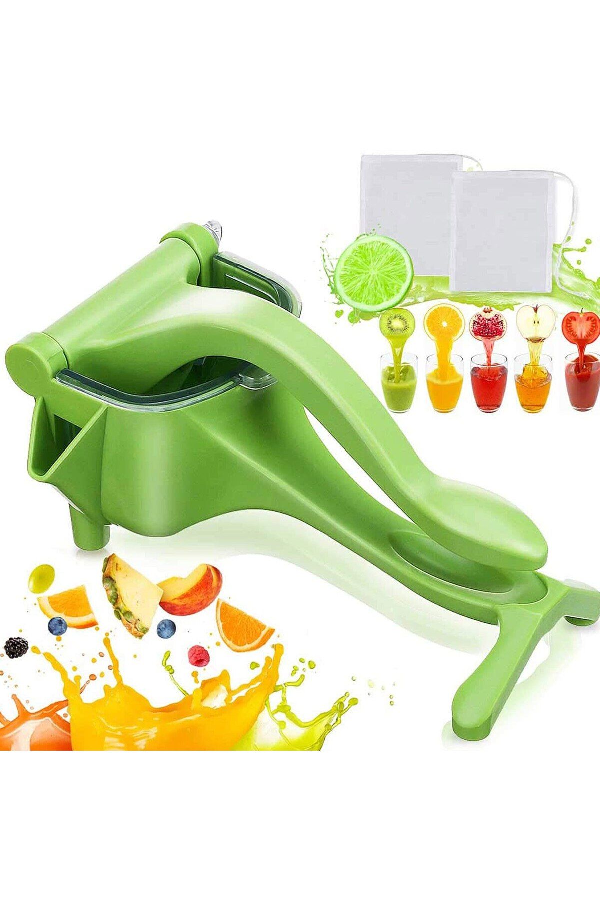 Mobil Dünyası-Manual Juicer with Functions - Green (4767) - Dgl5992-9976 4