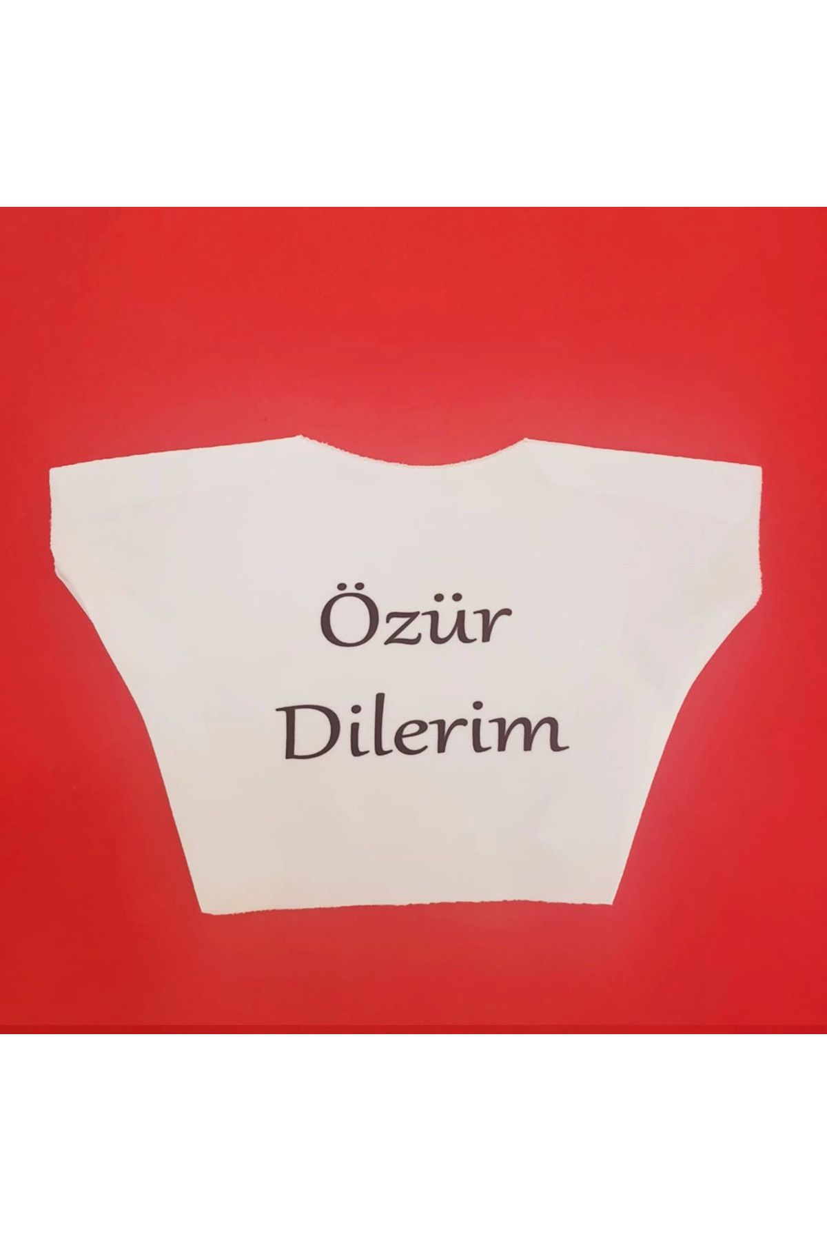 feifei Özür Dilerim Yazılı Peluş Oyuncak Tişörtü - AYS6859-2437