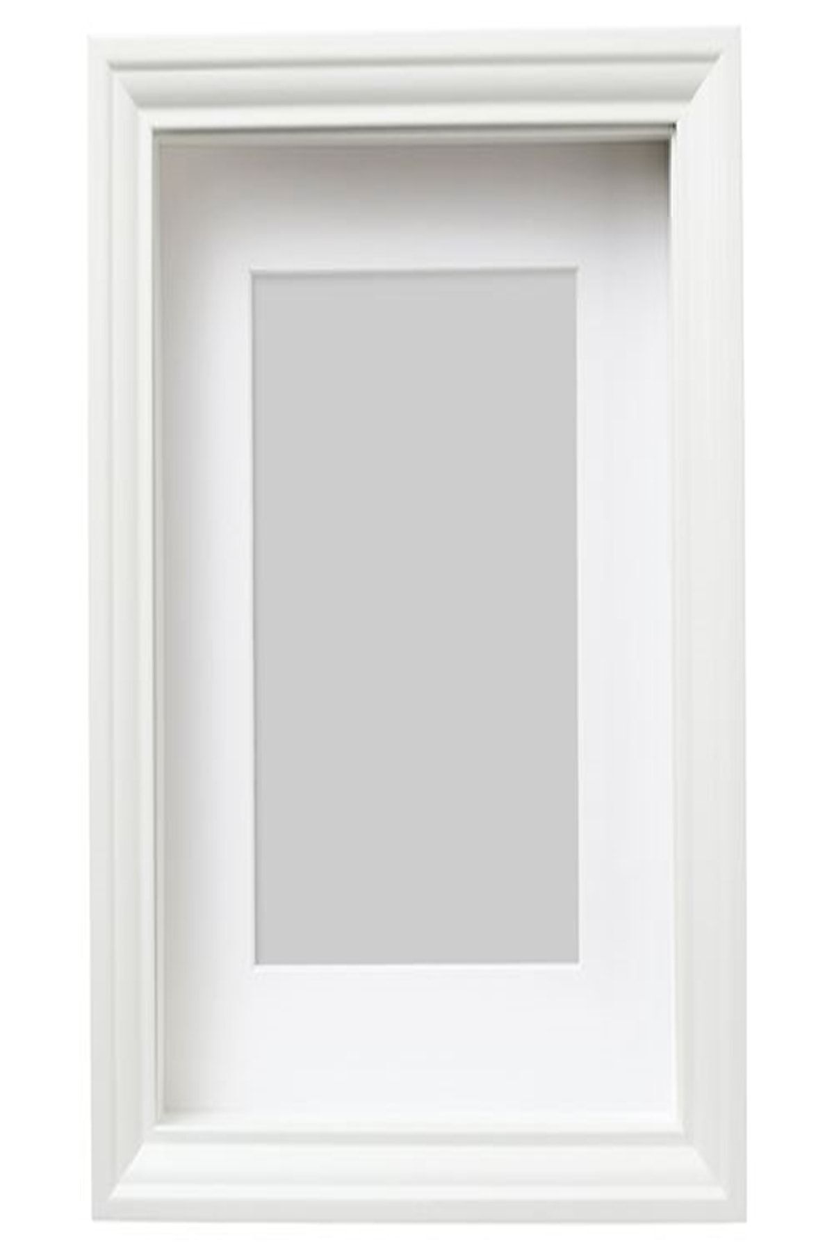 Elioure Beyaz 20x25 cm yapay çiçek dekoratif çerçeve