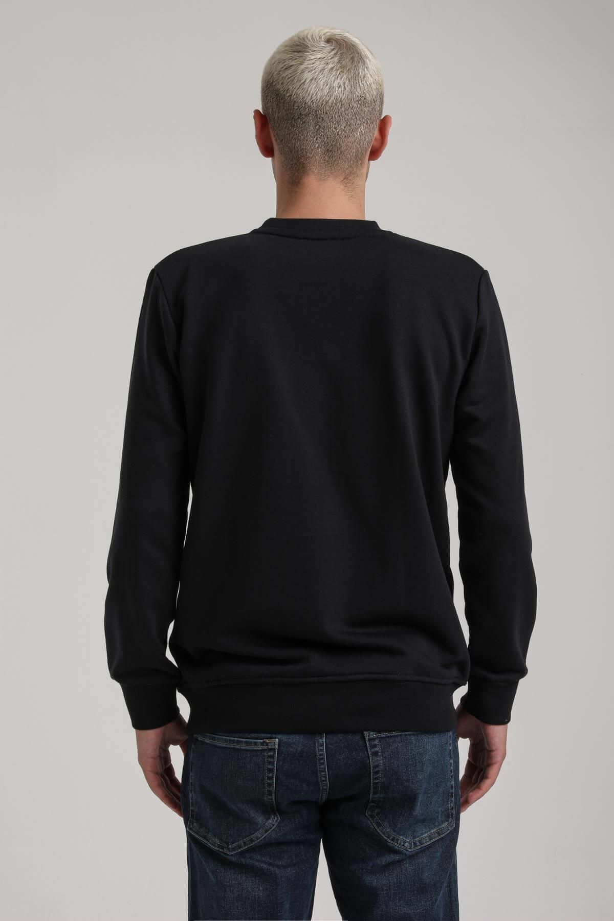 NEW WORLD POLO-Crew Neck Navy Slim Fit Sweatshirt 24Fwm60172 8