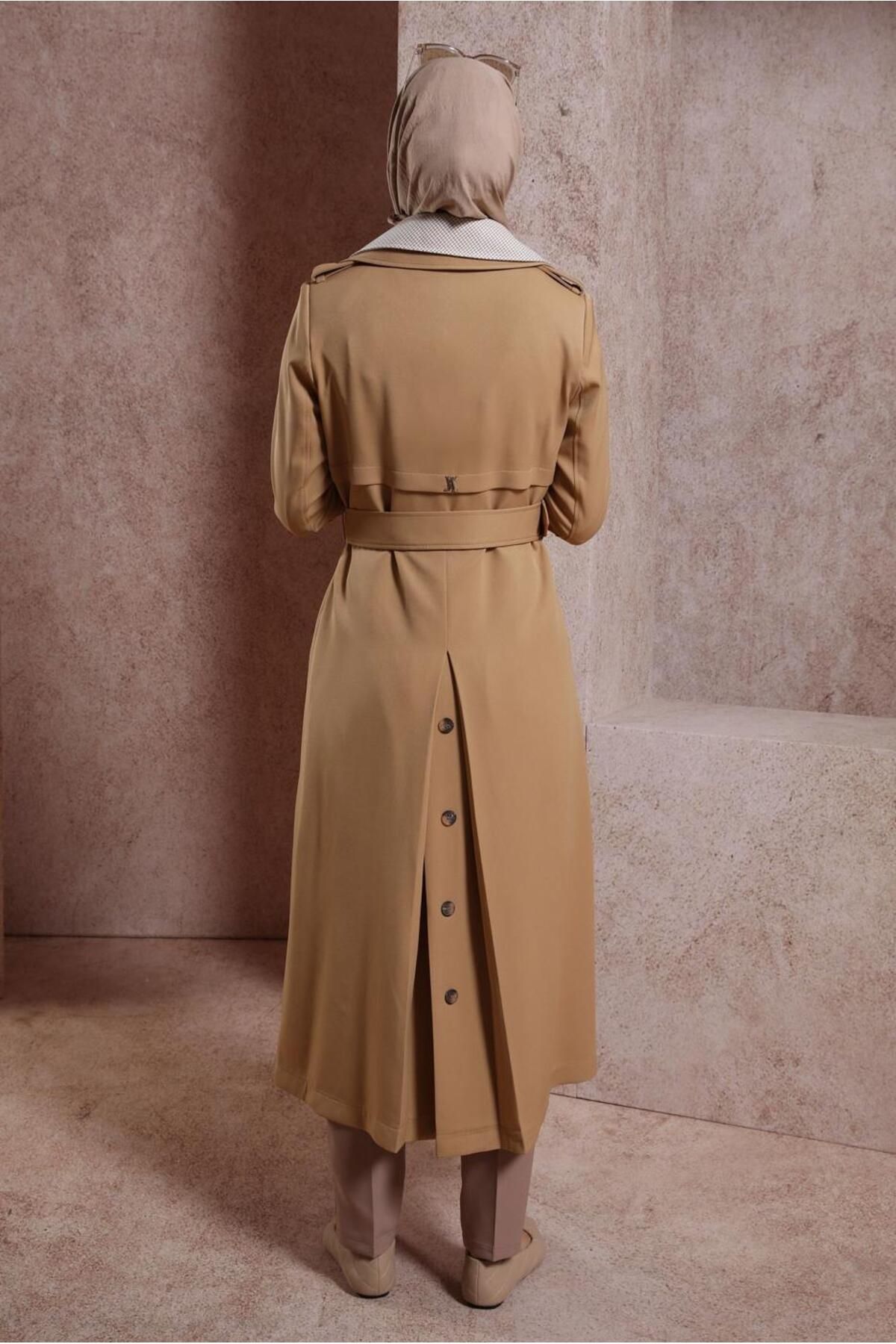 Alvina-CRUVASE COLLAR BELTED TRENCH COAT 10862 3