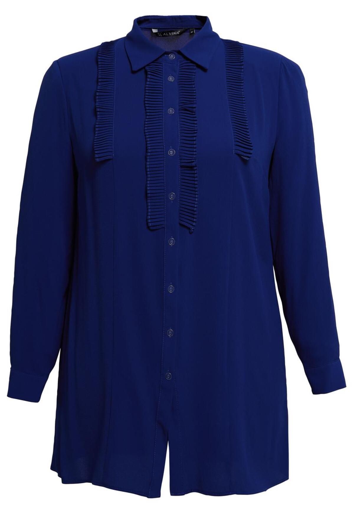 تونیک پلیسه دار DETAIL PLUS SIZE 20401 Alvina
