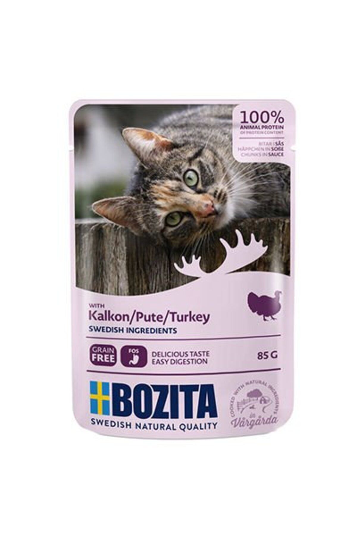 Bozita Sos Içinde Hindili Pouch Kedi Konservesi 85gr