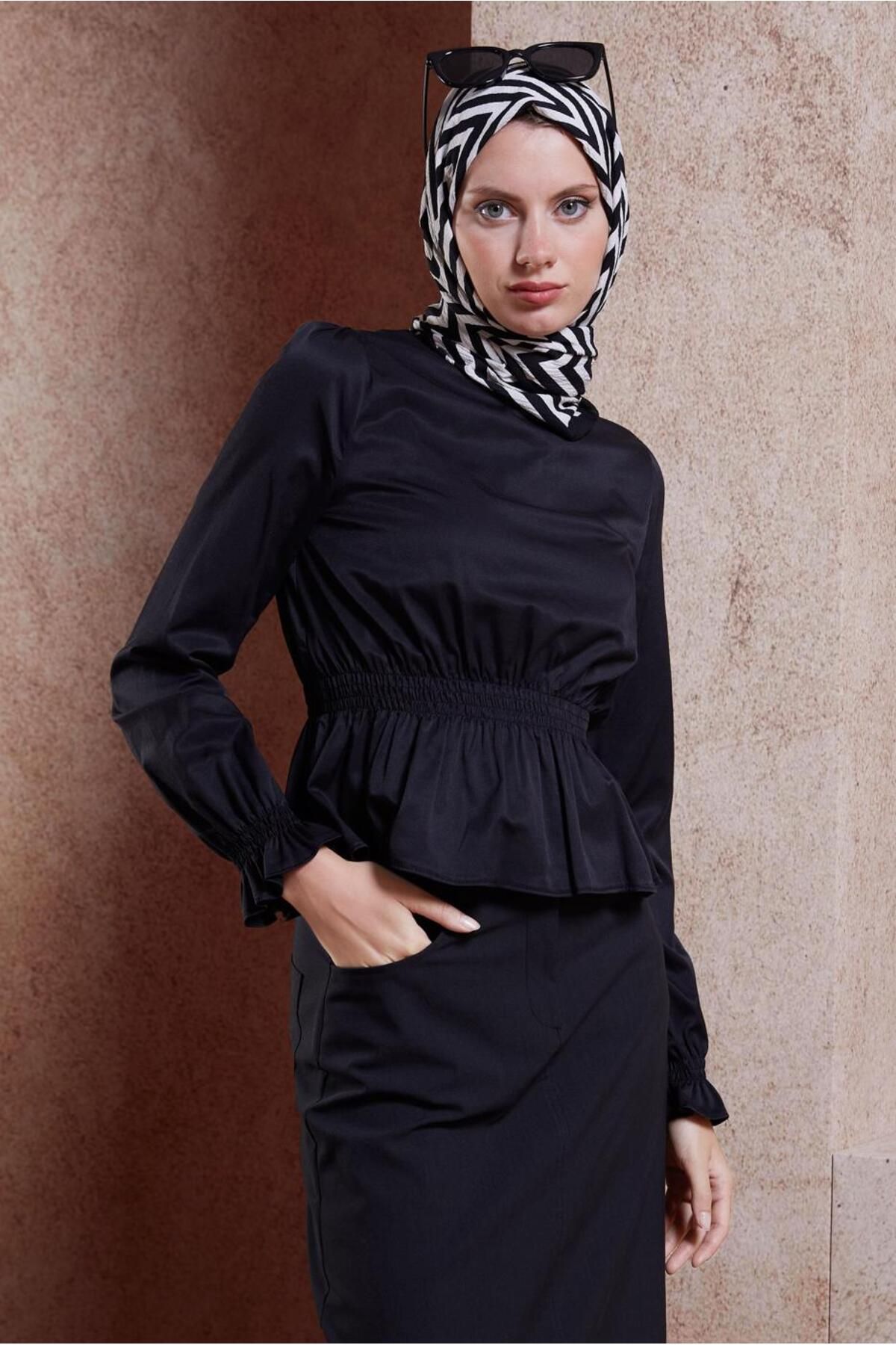 بلوز با کمر و سرآستین 42762 Alvina
