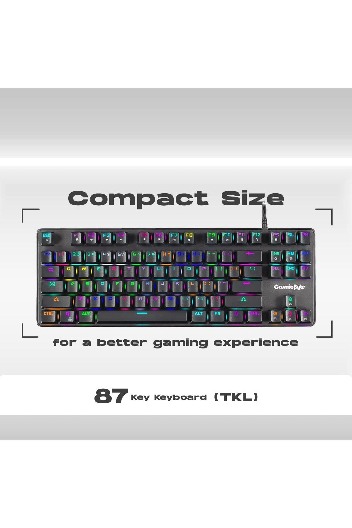 Cosmic Byte-CB-GK-18 Firefly Per-Key RGB TKL Mechanical Keyboard , Macros, Software (Black) 4
