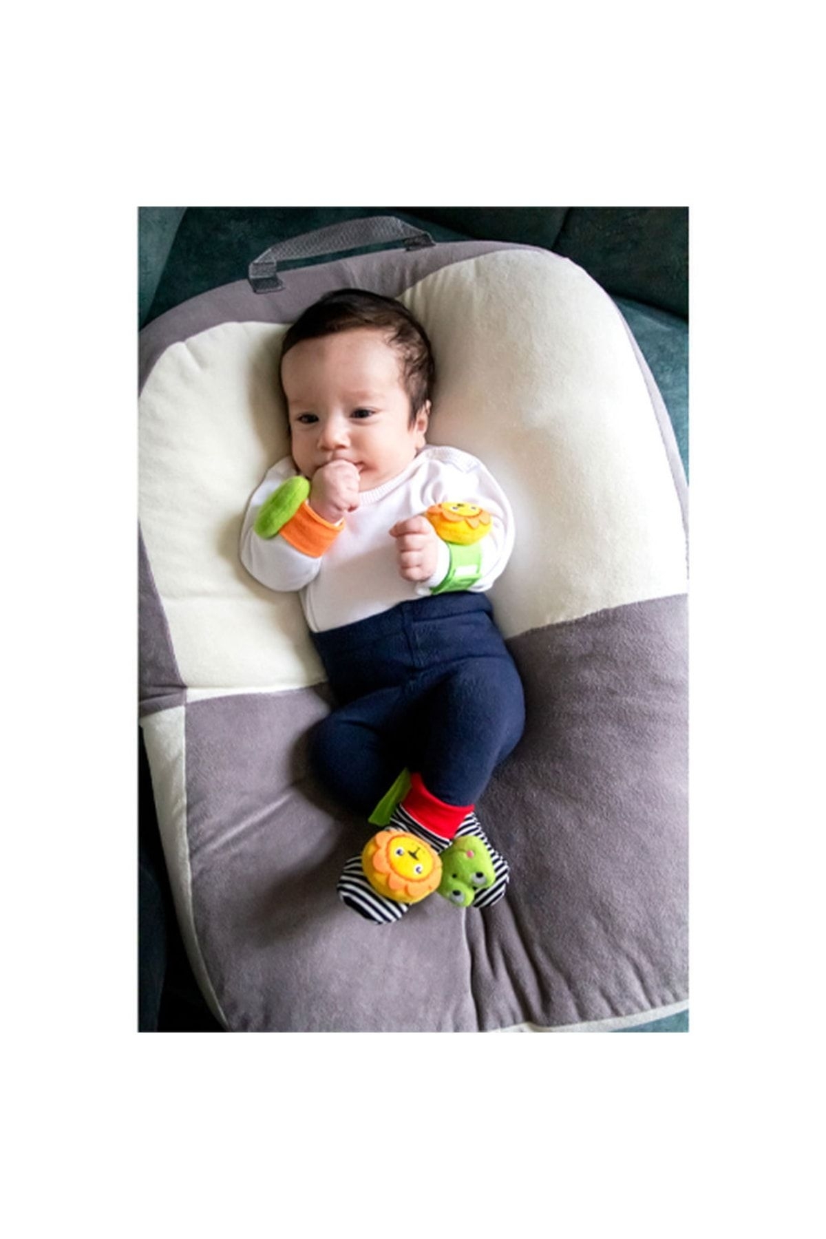 Babyjem Çıngıraklı Çorap Ve Bileklik Karışık Desen fotoğrafı 5 (önizleme)