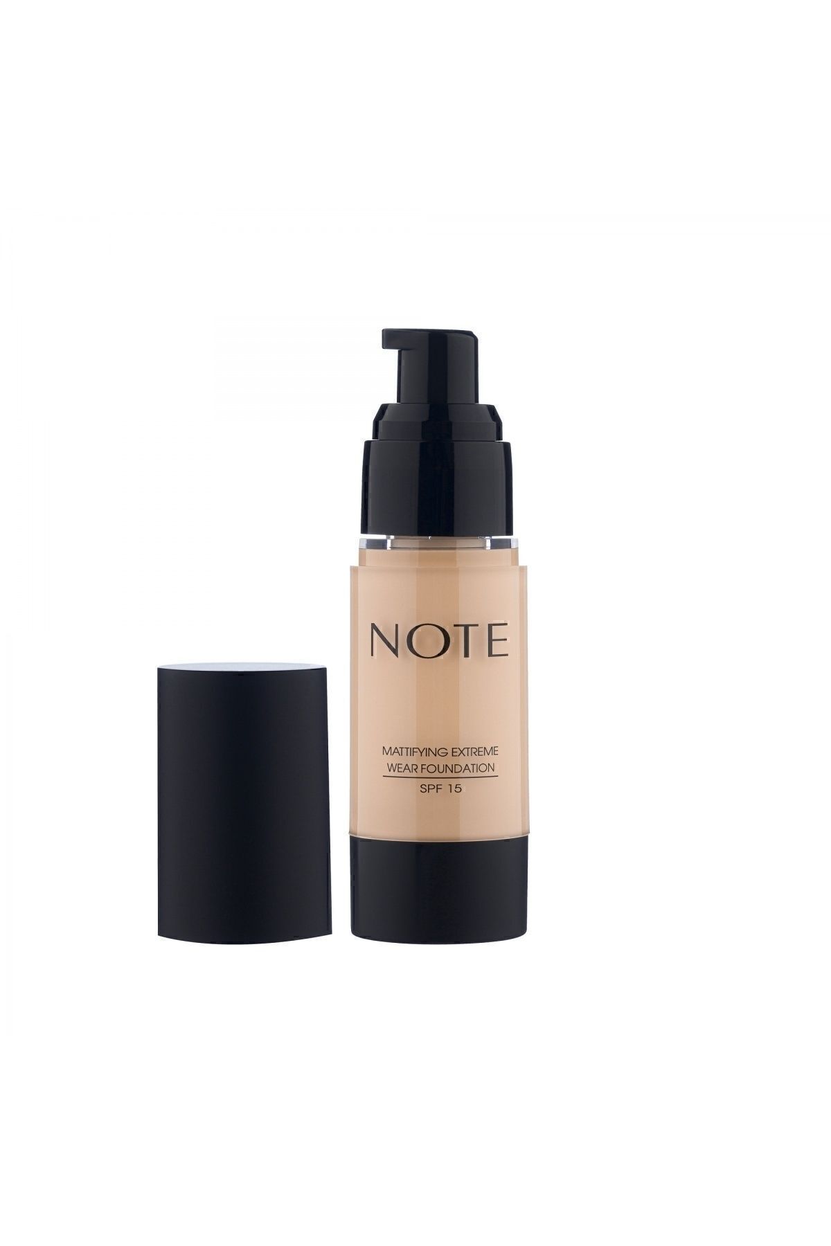 Note Cosmetics Mattifying Extreme Wear Spf 15 Yoğun Kapatıcı Mat Bitişli Fondöten - 01 Beige-5