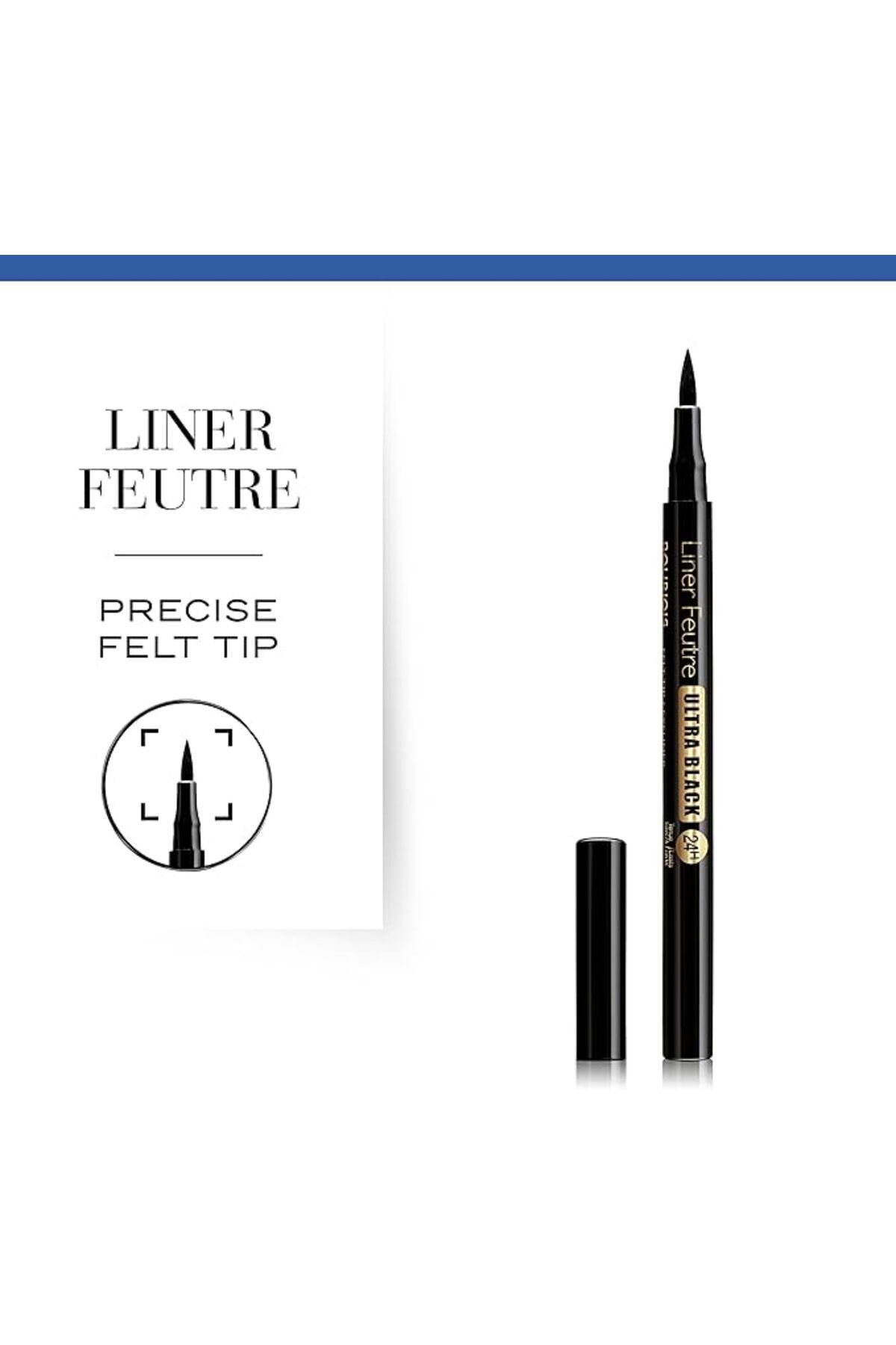Bourjois-Liner Feutre Eyeliner - 41 - Ultra Black, 0.8ml 3