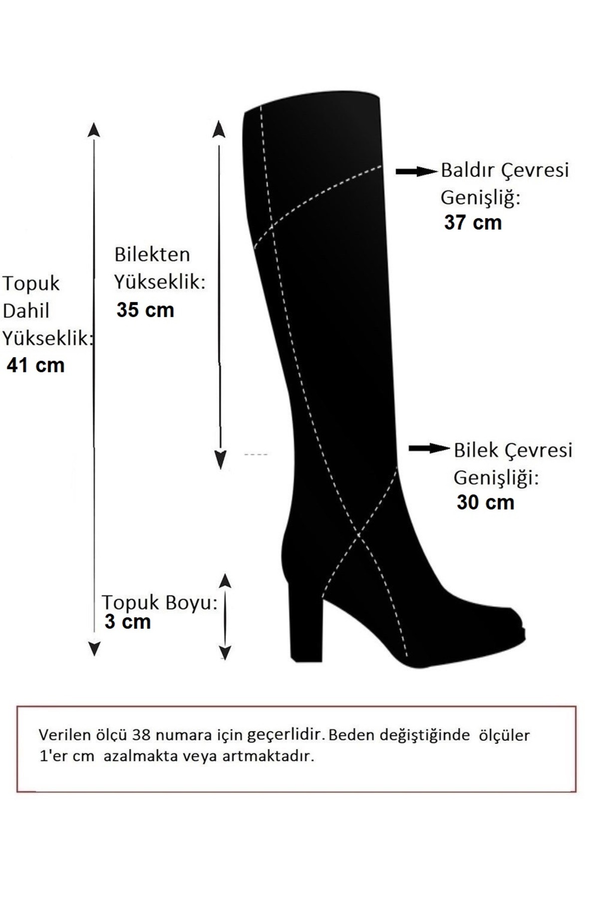 Fox Shoes T654000609 Siyah Düz Tabanlı Kadın Çizme görsel 8