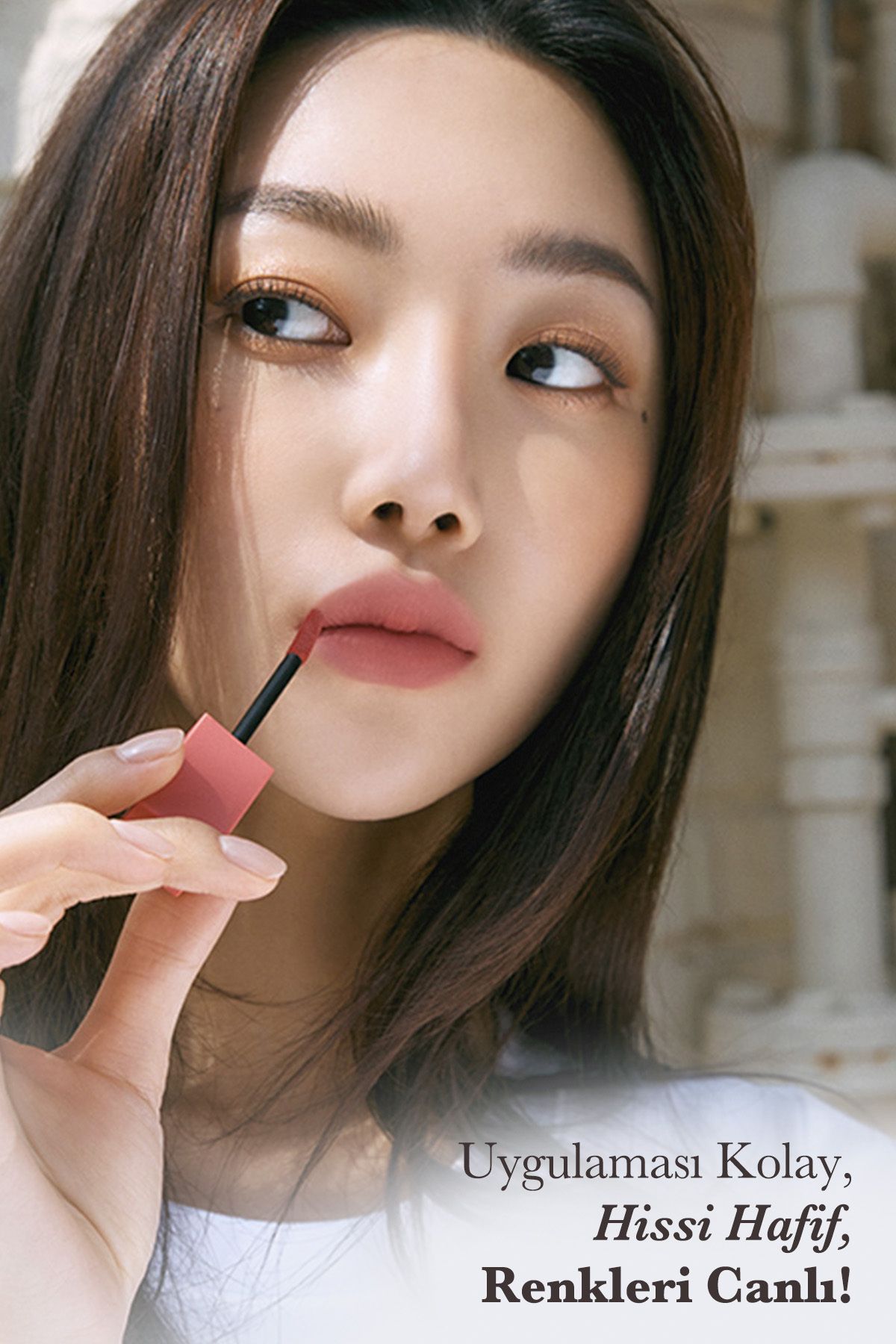 CLIO-CLIO Chiffon Blur Tint - مظهر طبيعي، ناعم ومخملي (01 Peach Bebe) 7