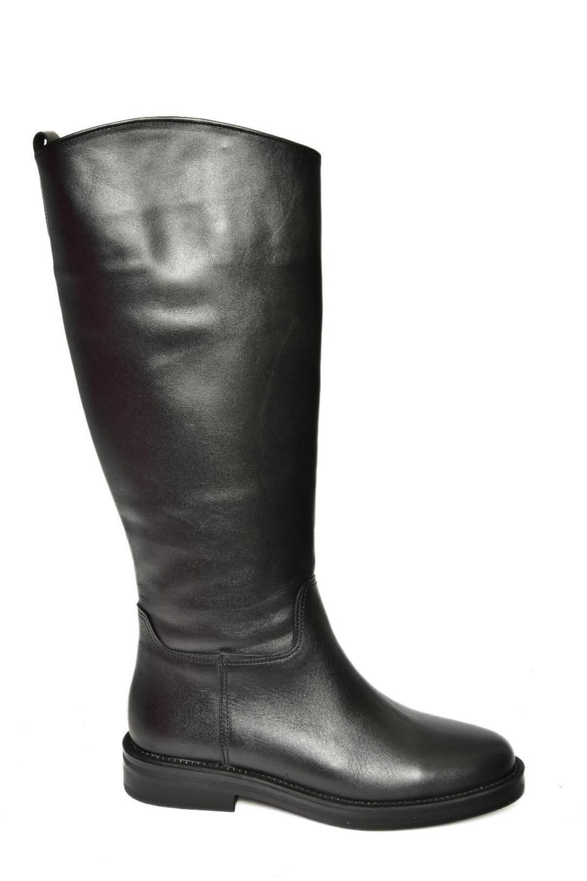 Fox Shoes T654000609 Siyah Düz Tabanlı Kadın Çizme görsel 6