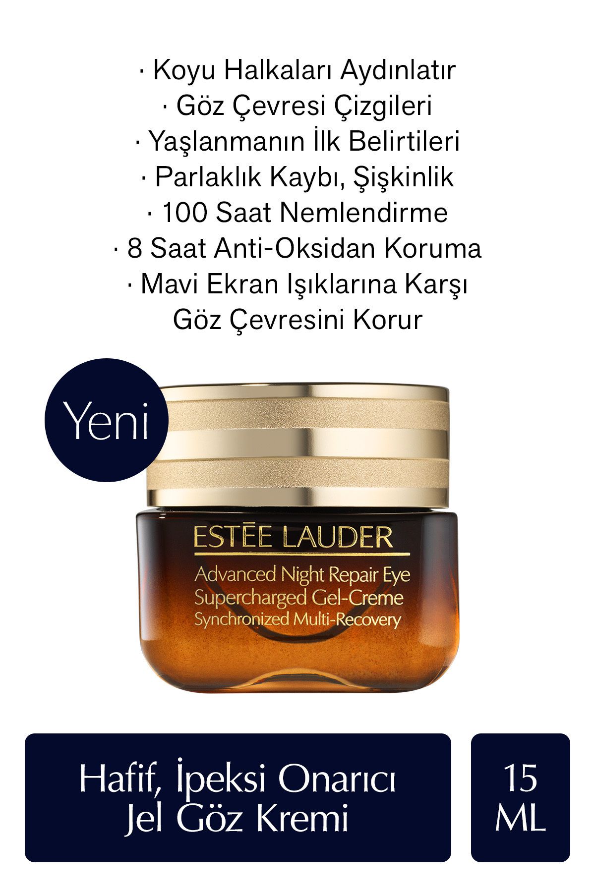 Estee Lauder Cilt Bakım Seti - Advanced Night Repair Serum 7ml + Göz Kremi 15ml + Supreme Soft Nemlendirici 5ml-6