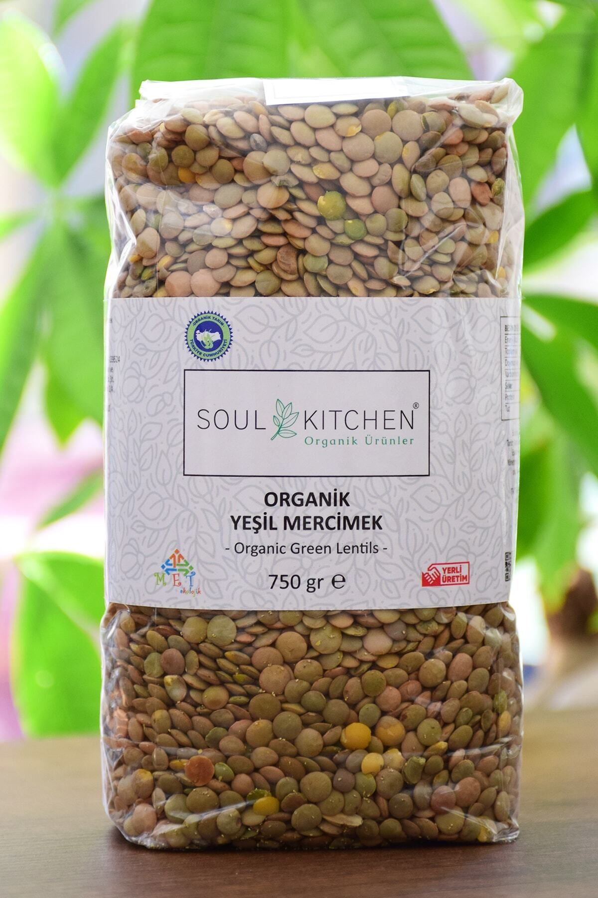 Soul Kitchen Organik Ürünler Organik Yeşil Mercimek 750gr