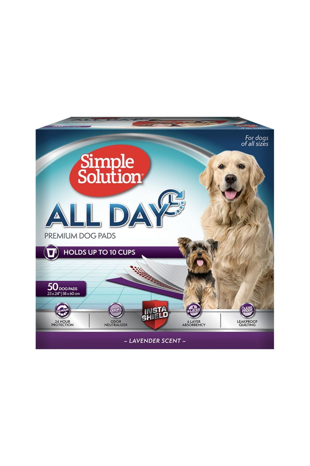 Simple Solution-Premium Dog Pads (23x24 Inch), 50 Pieces 1