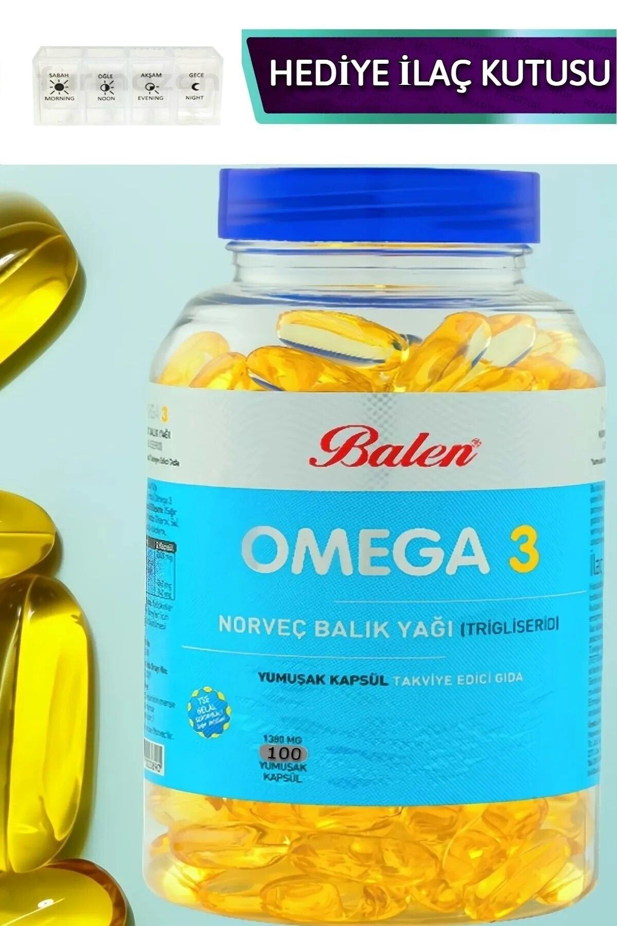 Balen Omega 3 Norveç Balık Yağı () 1380 Mg 100 Kapsül Yumuşak Kapsül