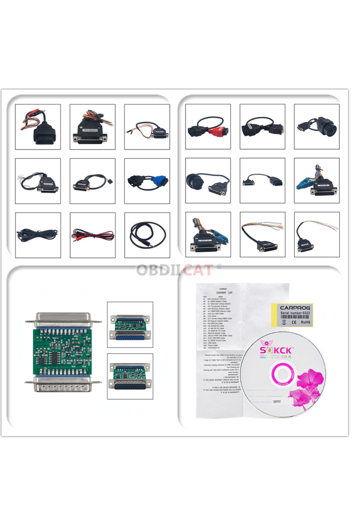 Choice-Carprog V8.21/10.93/13.77 ECU Programmer Car Prog Programmer Chip Tunning Diagnostic Tool With 21... 7