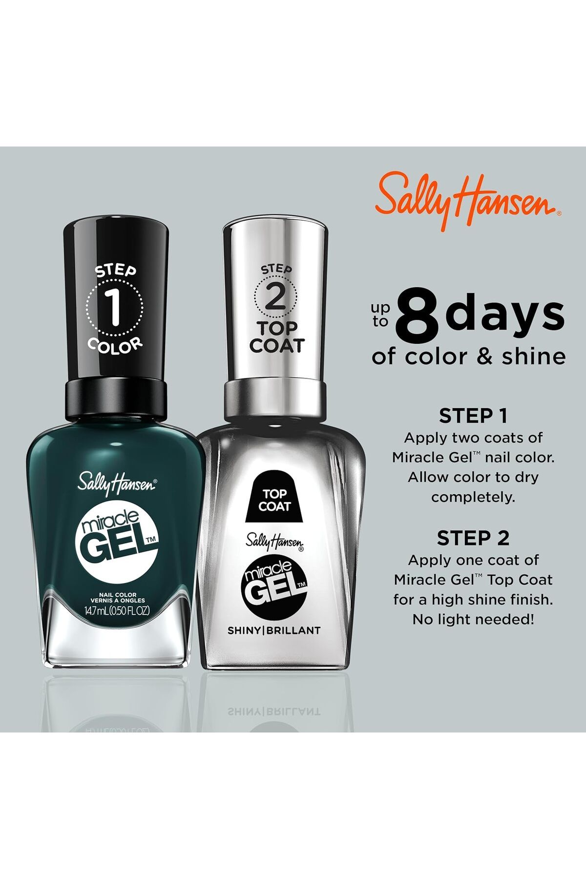 Sally Hansen-Miracle Gel™ Nail Polish - 676 - Jealous Boyfriend, 14.7ml 5