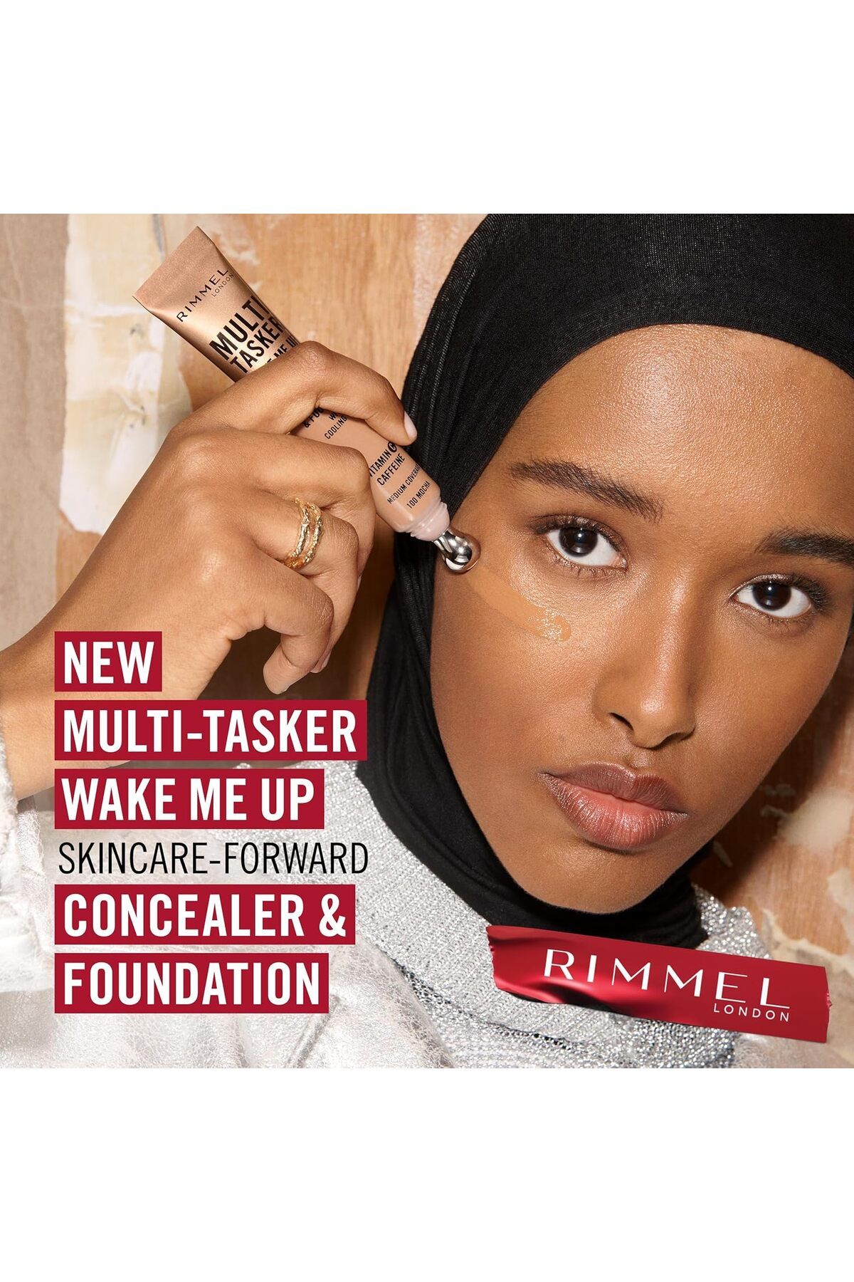 Rimmel-Multi-Tasker Wake Me Up Concealer & Foundation - 100 - Mocha, 20ml 4