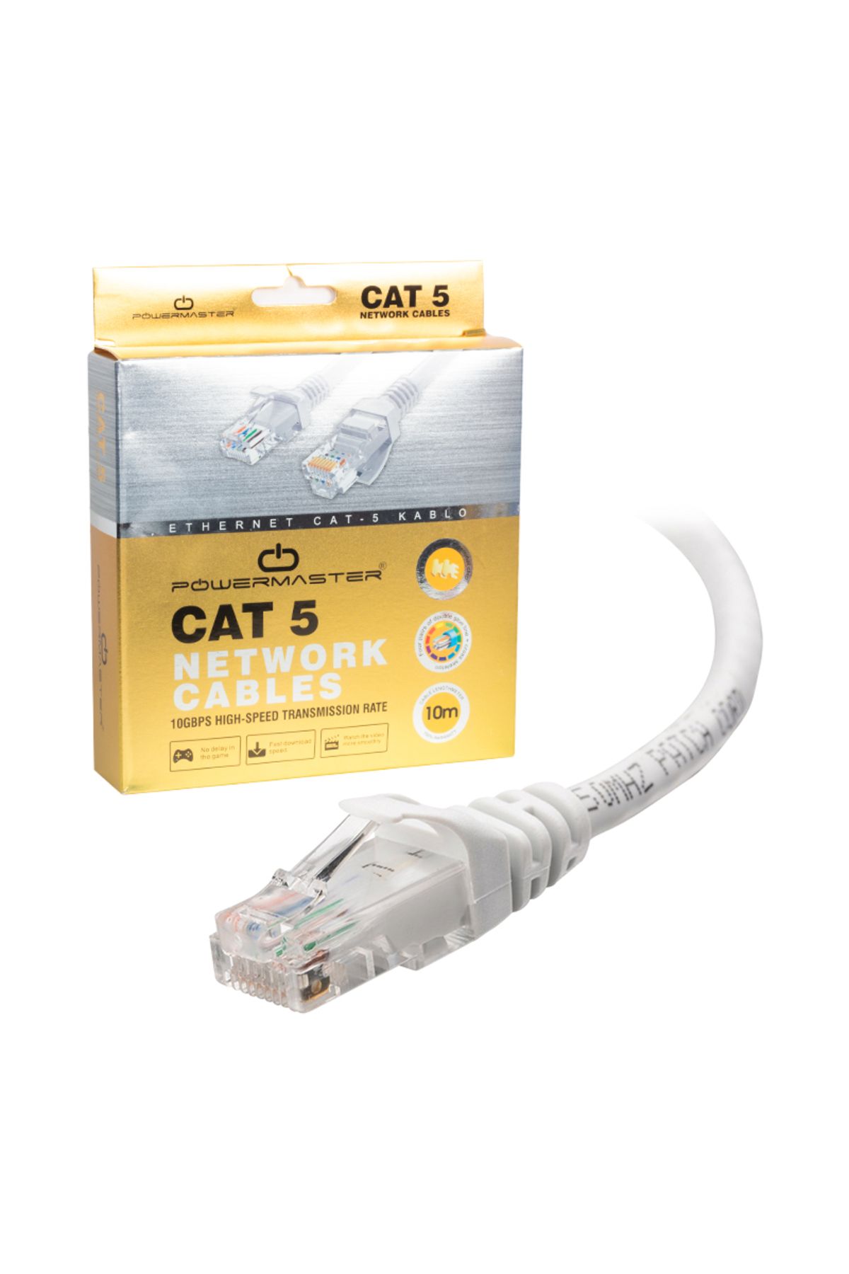 Lunaross KABLO CAT5 10 METRE GRİ KUTULU (4914)