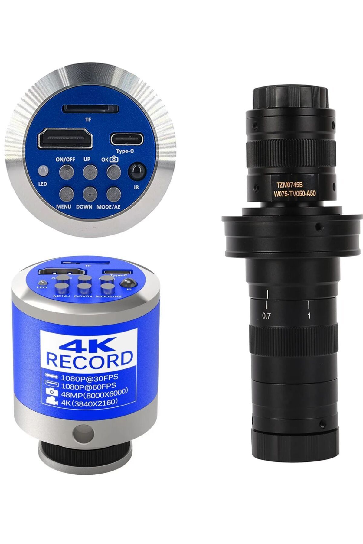 KUAIQU-4K 48MP HDMI Type-C Microscope Camera 1/2.8 Inch Sony Sensor Video Camera 180X 150X Zoom C Lens T... 8
