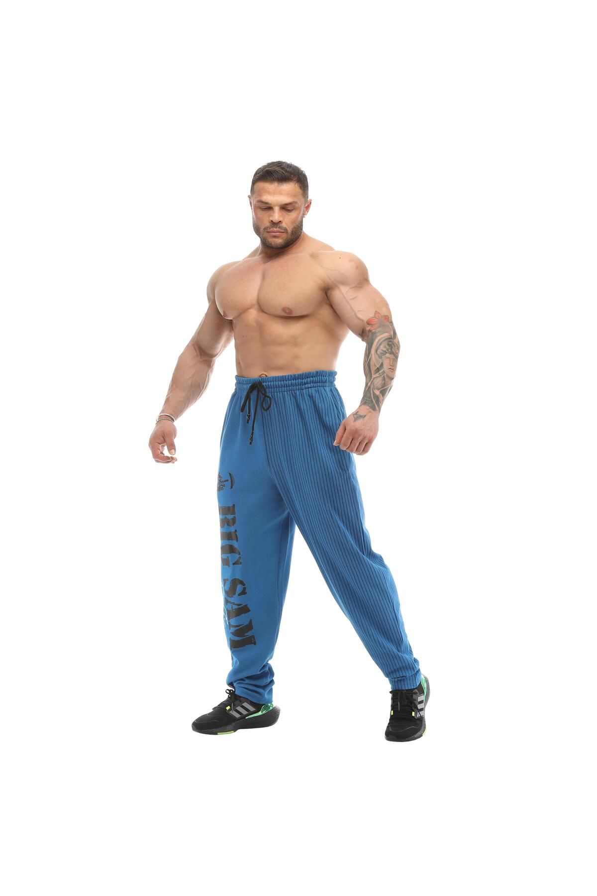 Big Sam-Sports Sweatpants - Blue - Basic 2