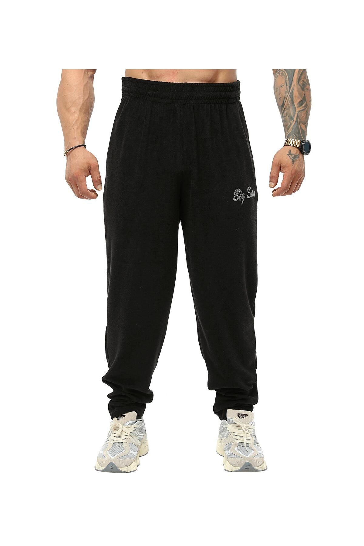 Big Sam-Pnt1383 Model Baggy Cut Sweatpants and Terry Body Pants 7