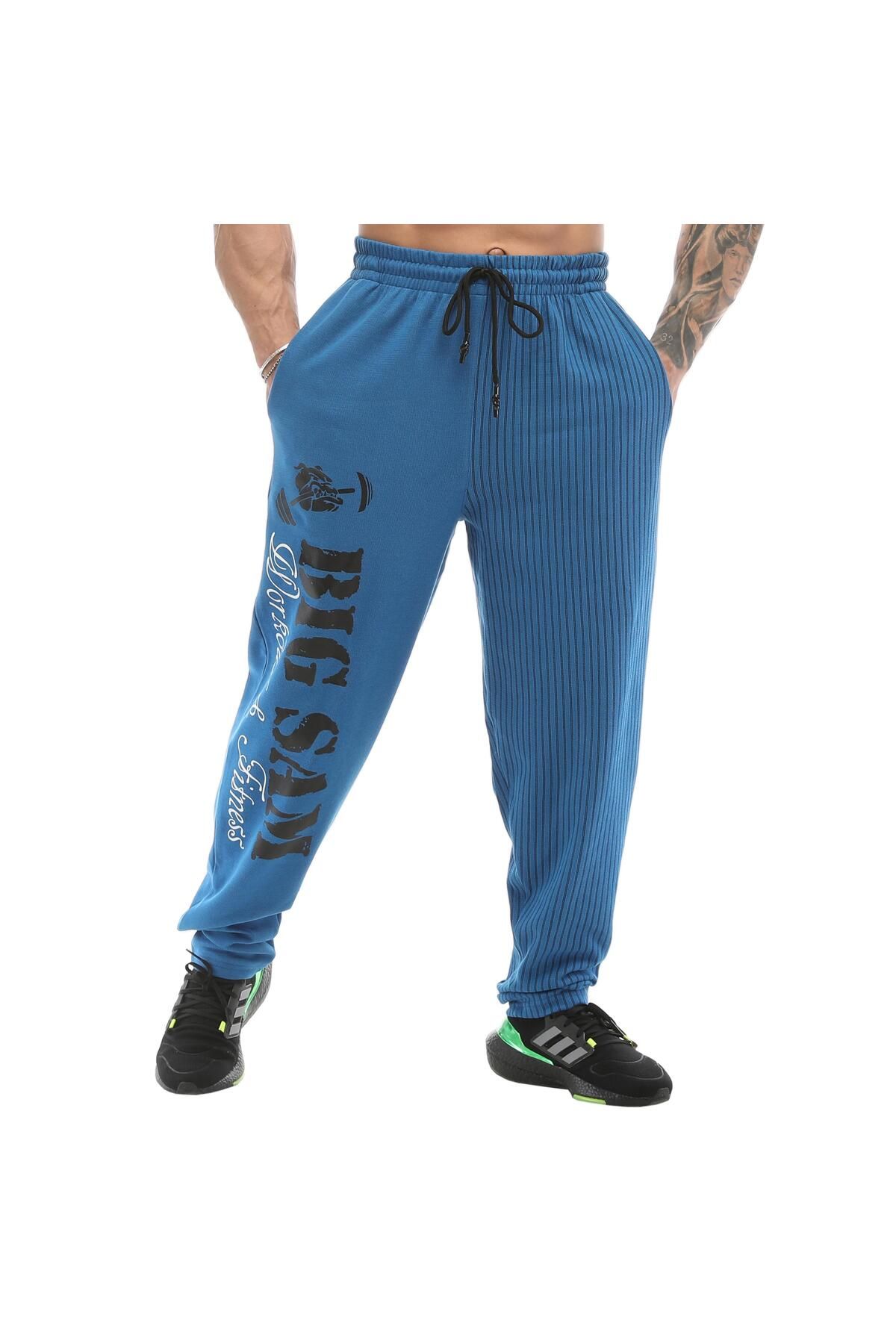 Big Sam-Sports Sweatpants - Blue - Basic 1