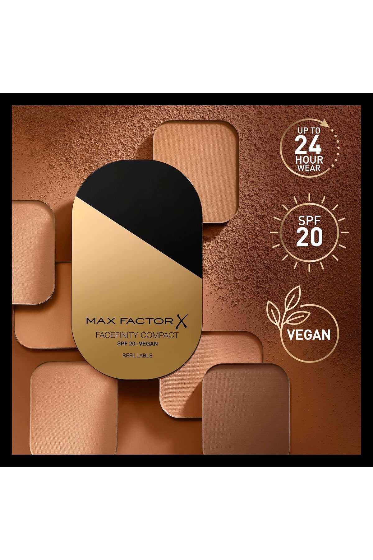 Max Factor-Facefinity Compact Foundation - 001 - Porcelain, 10g 4