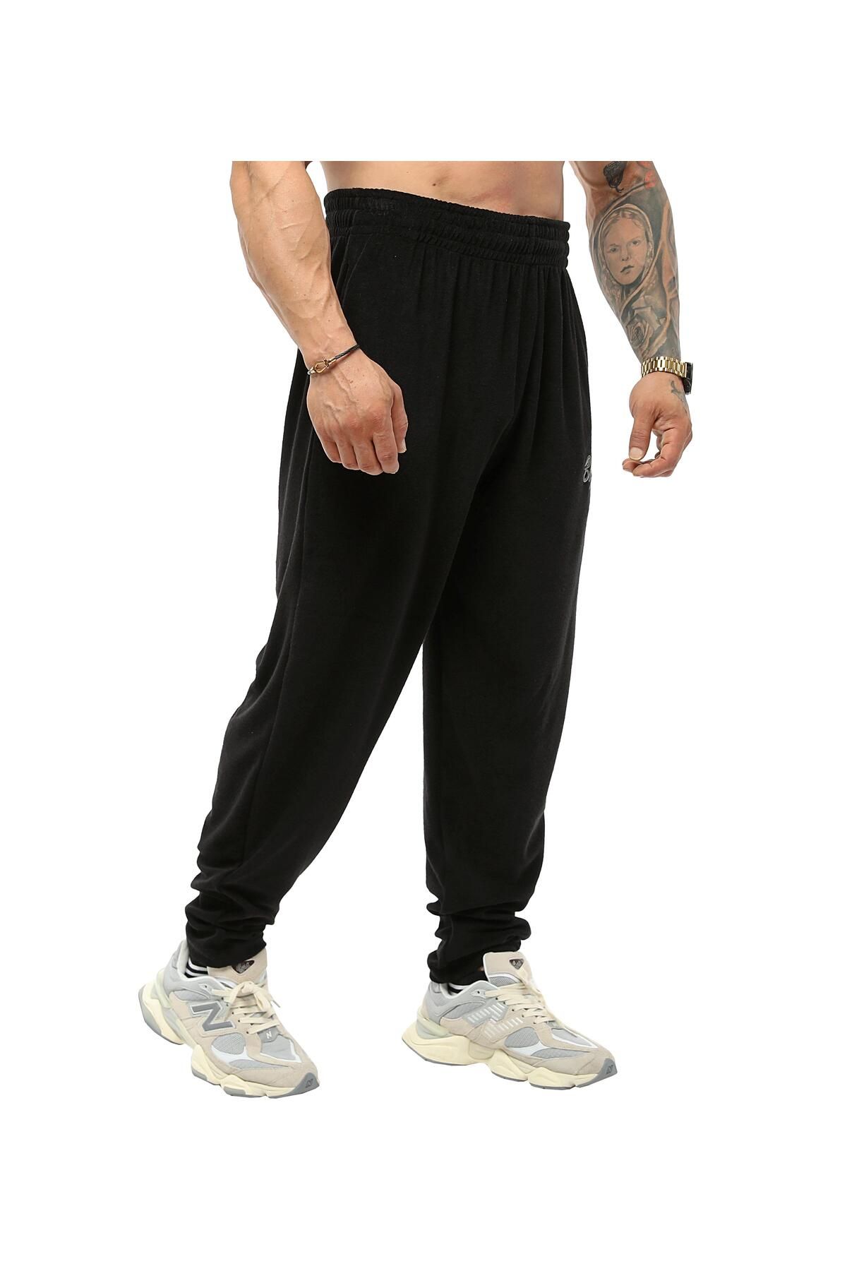 Big Sam-Pnt1383 Model Baggy Cut Sweatpants and Terry Body Pants 8