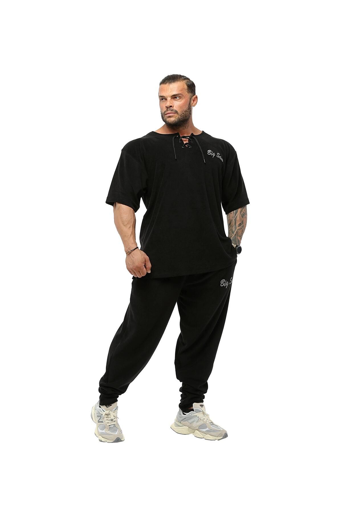 Big Sam-Pnt1383 Model Baggy Cut Sweatpants and Terry Body Pants 4